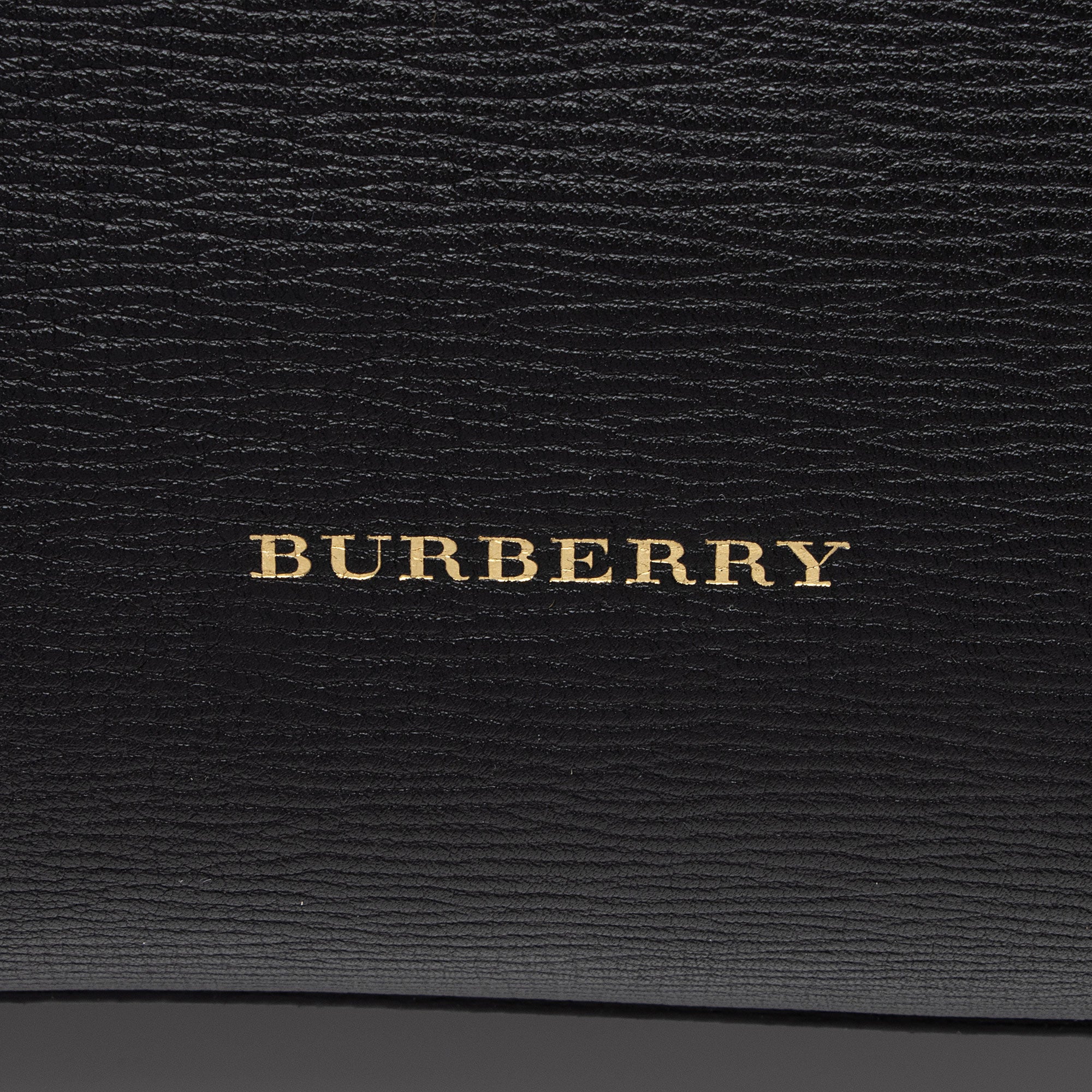 Burberry Leather House Check Derby Welburn Small Tote (SHF-qJKDyZ)