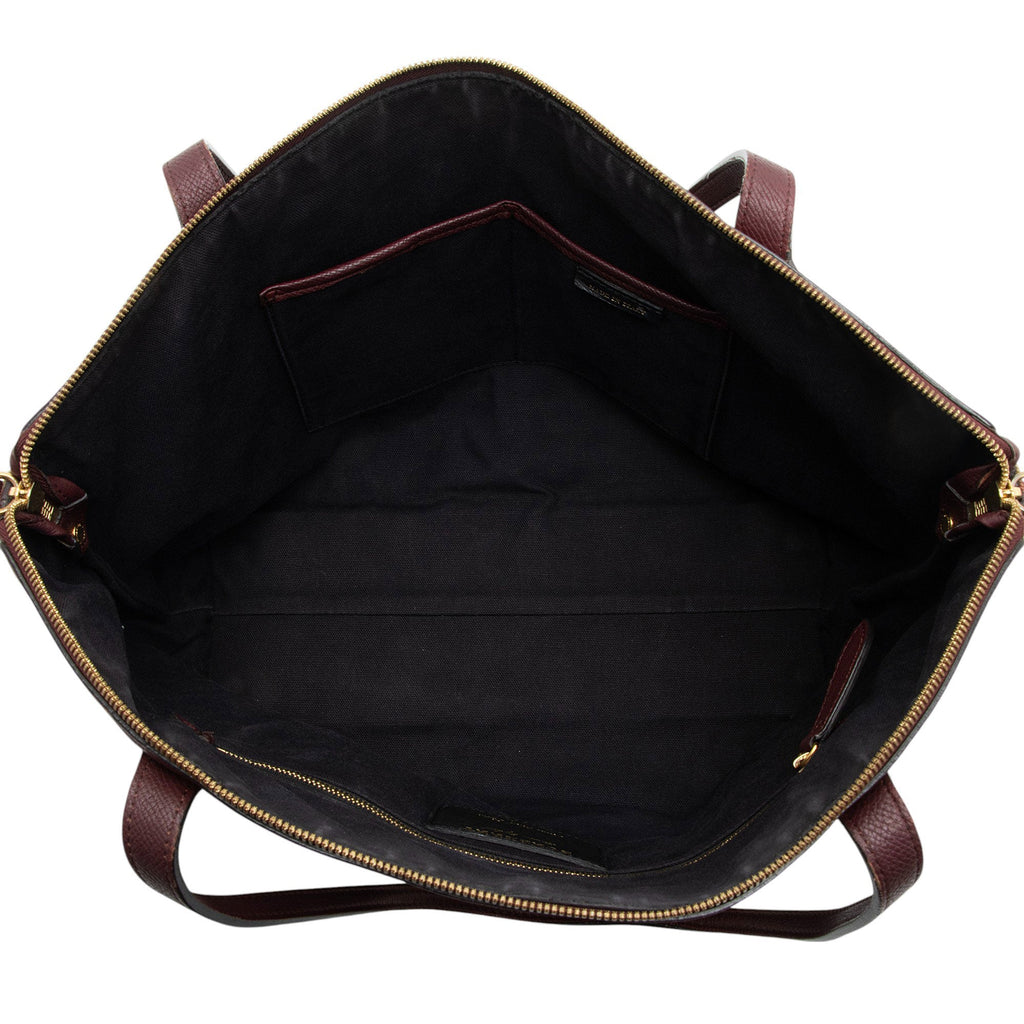 Burberry Leather House Check Derby Welburn Small Tote