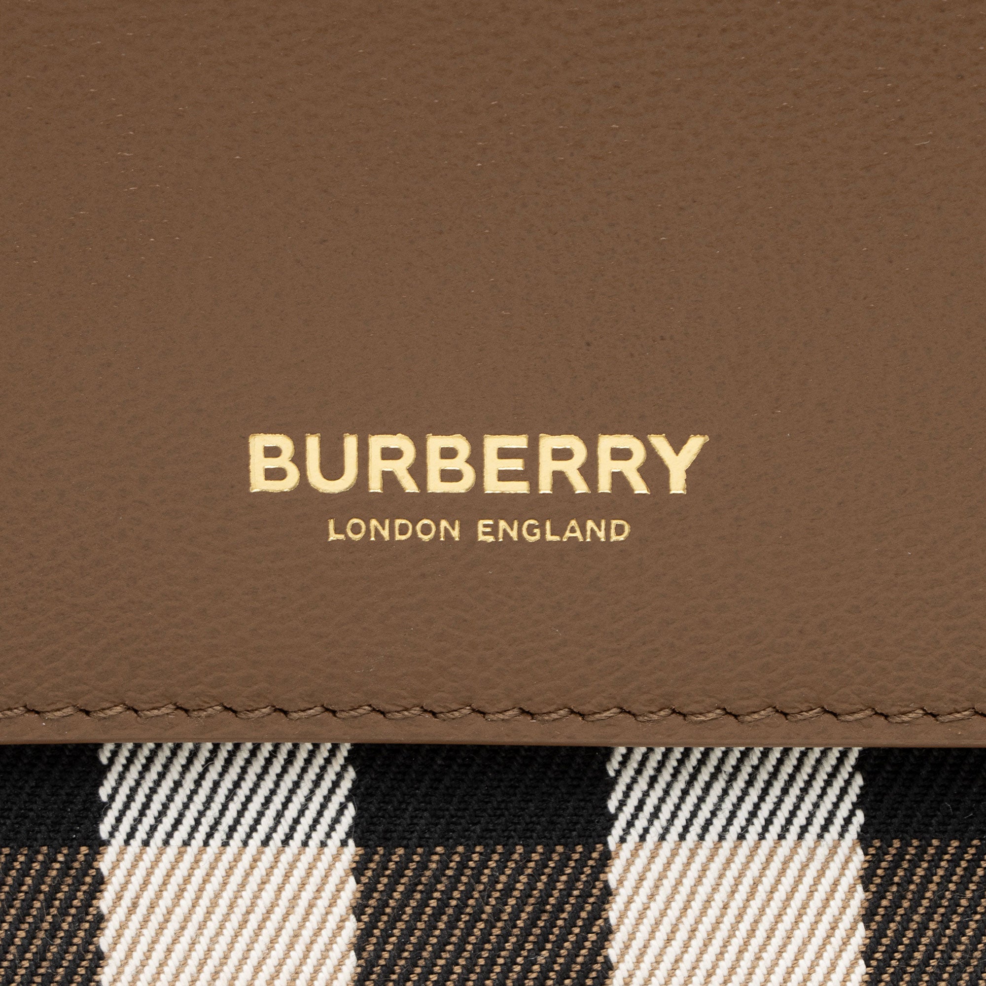 Burberry Leather House Check Mackford Crossbody