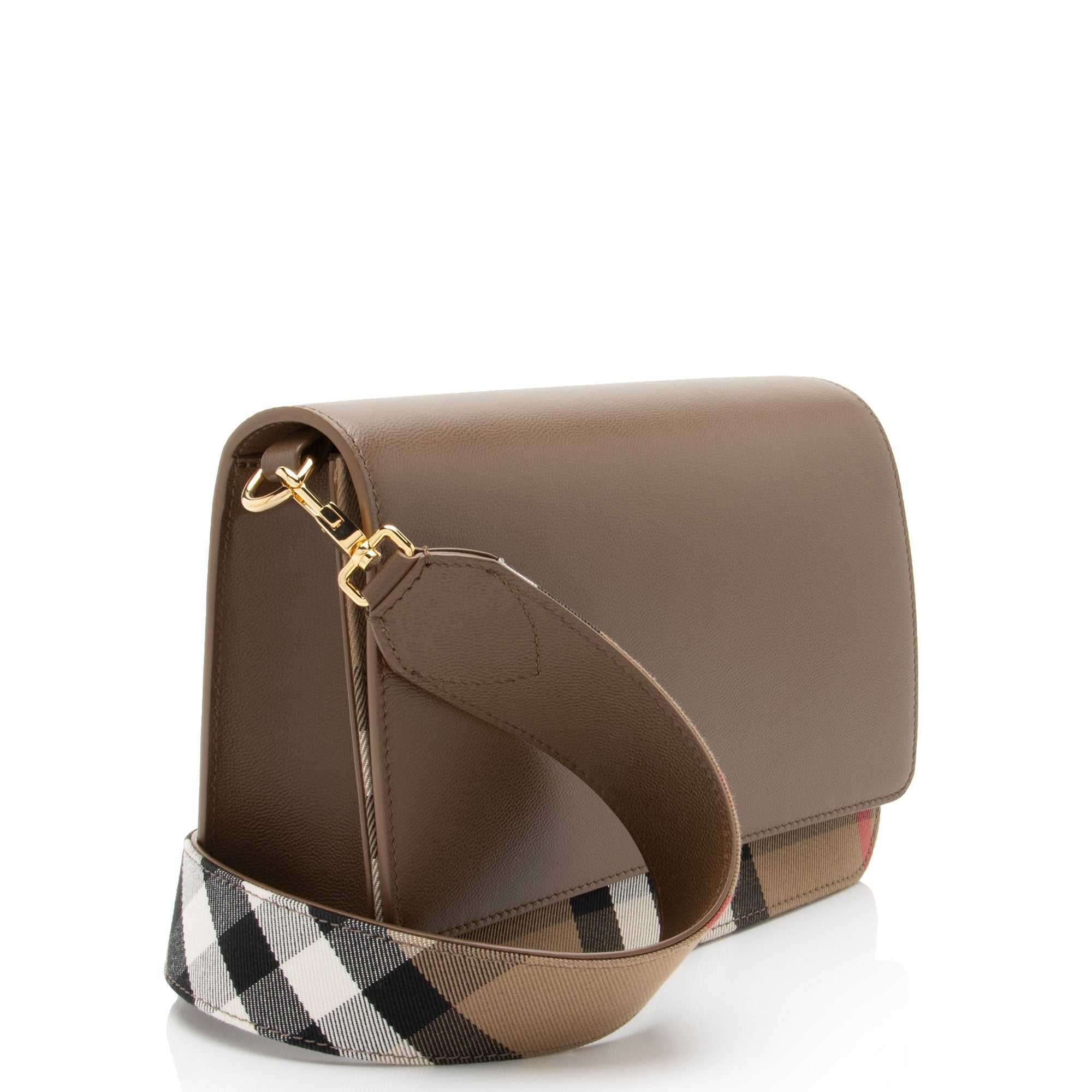 Burberry Leather House Check Mackford Crossbody