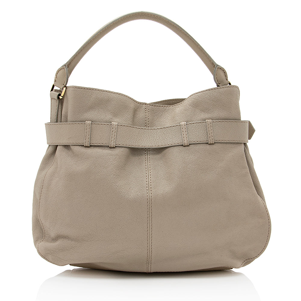 Burberry Leather Lambeth Hobo - FINAL SALE (SHF-20433)