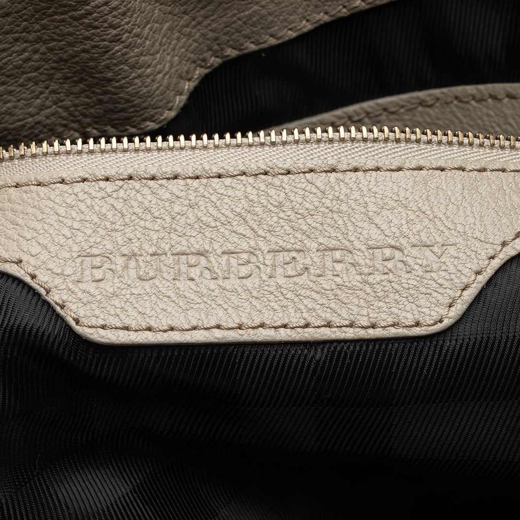 Burberry Leather Lambeth Hobo (SHF-23041)
