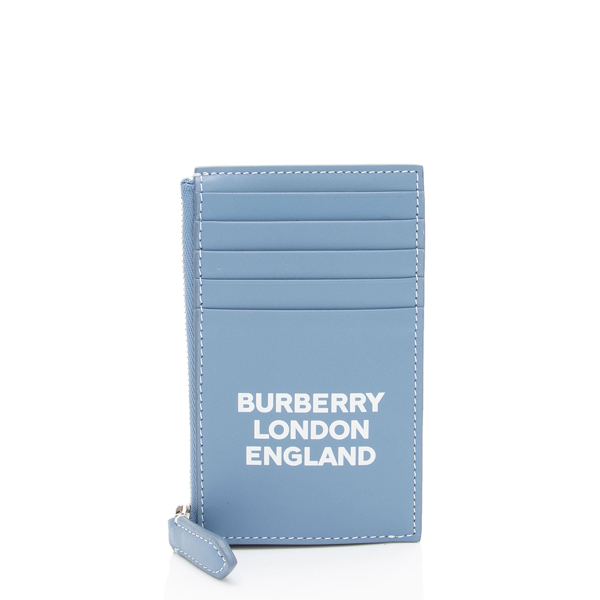 Burberry Leather Logo Alwyn Zip Card Case