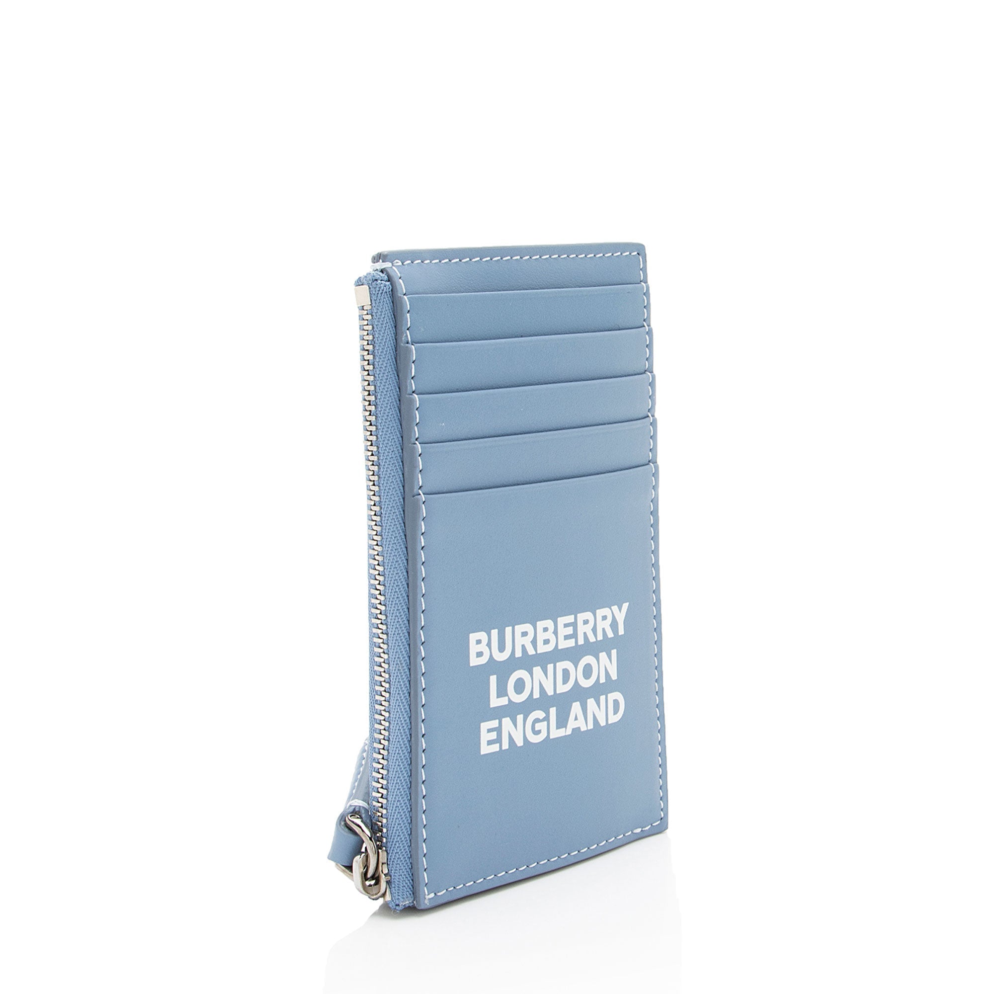 Burberry Leather Logo Alwyn Zip Card Case