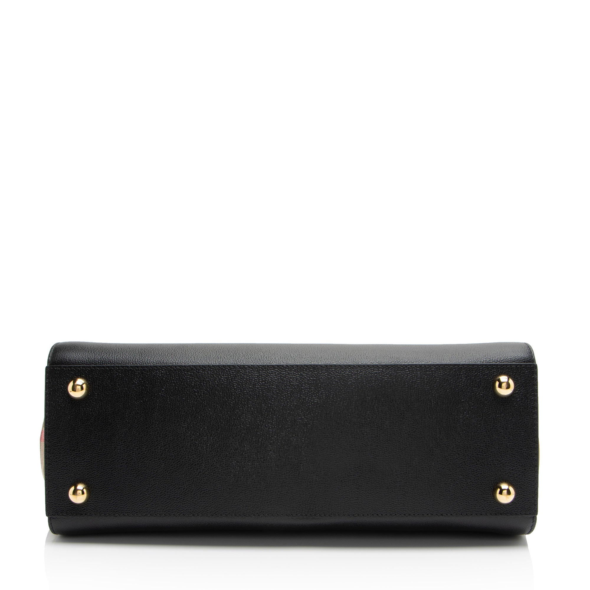 Burberry Leather Nova Check Banwell Tote