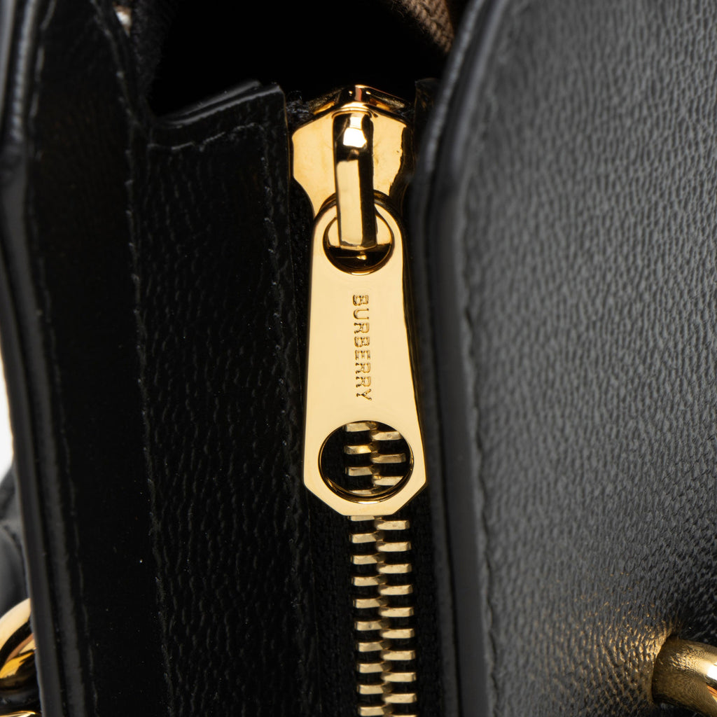 Burberry Leather Nova Check Banwell Tote