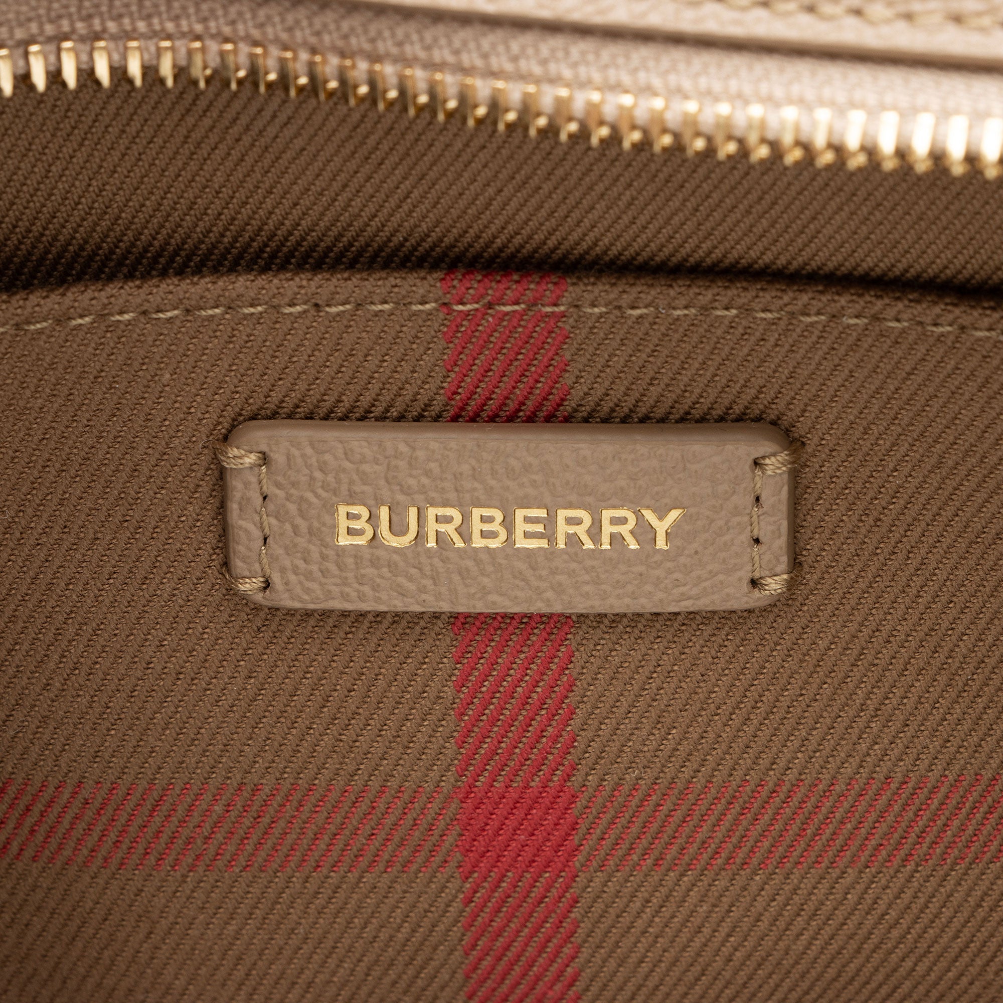 Burberry Leather Nova Check Banwell Tote