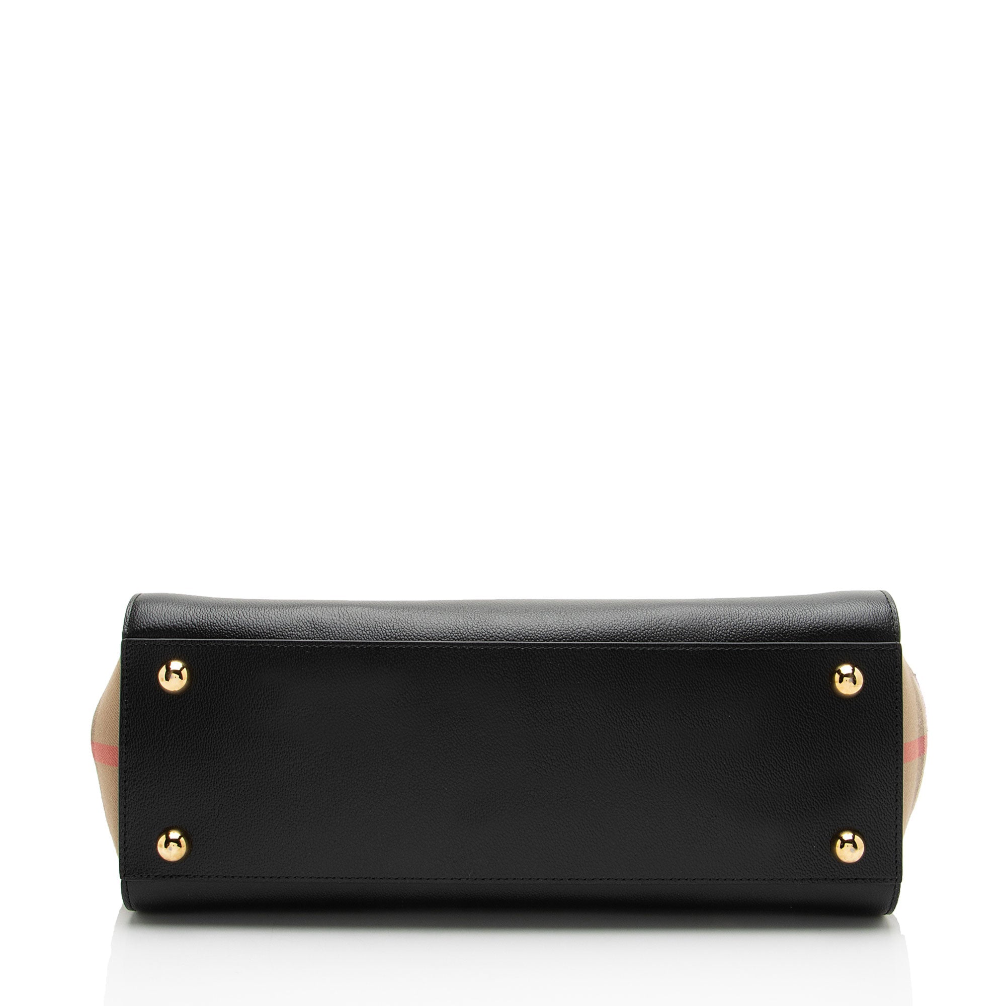 Burberry Leather Nova Check Banwell Tote