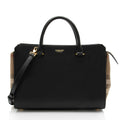 Burberry Leather Nova Check Banwell Tote
