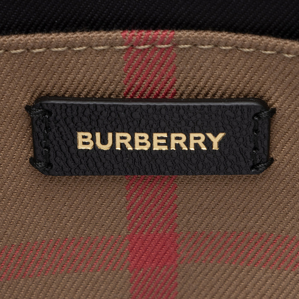 Burberry Leather Nova Check Banwell Tote