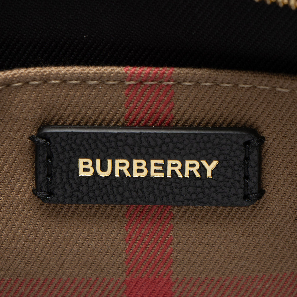 Burberry Leather Nova Check Banwell Tote