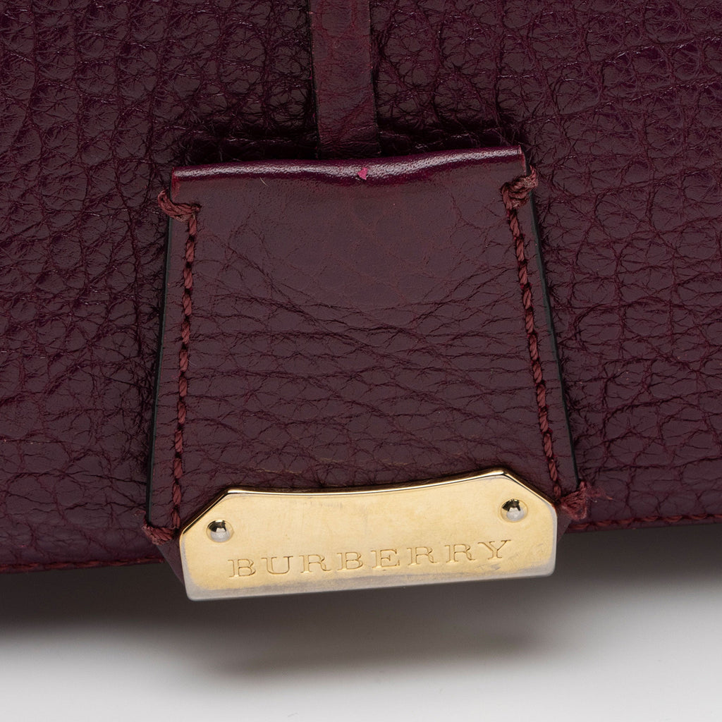Burberry Leather Orchard Small Satchel (SHF-qoozTV)
