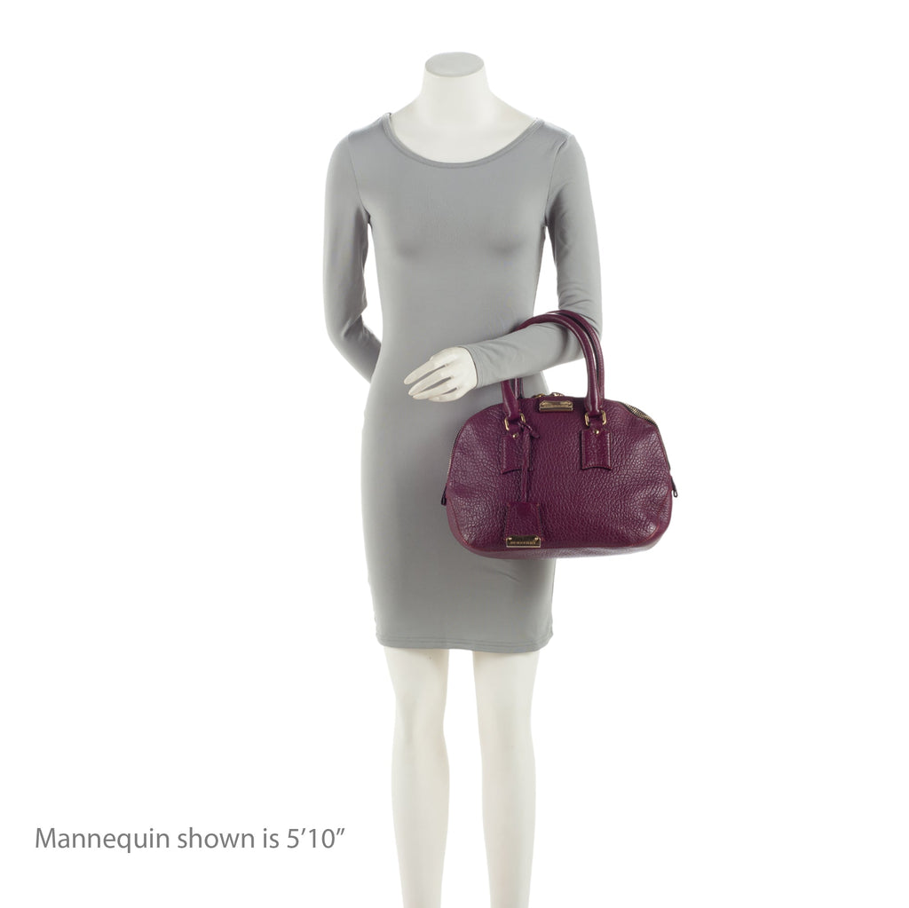 Burberry Leather Orchard Small Satchel (SHF-qoozTV)