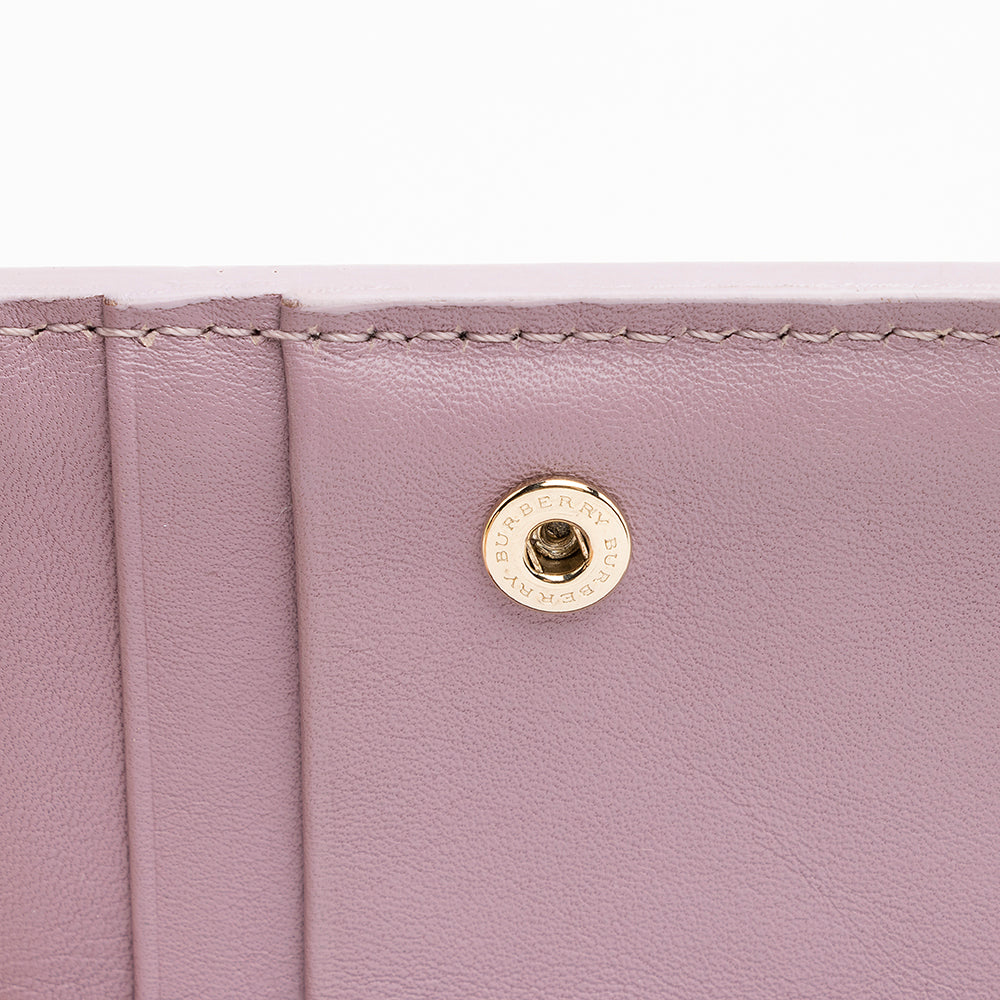 Burberry London Patent Cowley Wallet (SHF-19480)