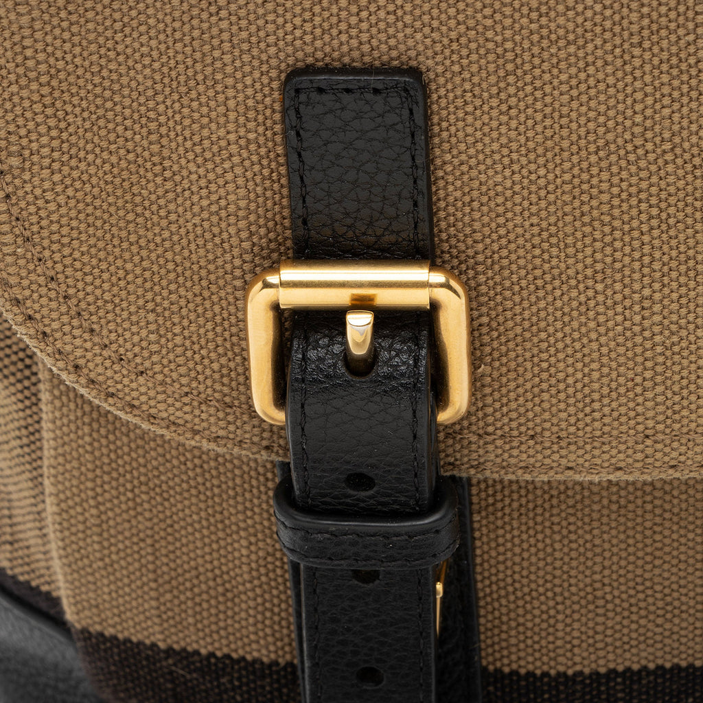 Burberry Mega Check Baildon Messenger Bag (SHF-VuxVRv)