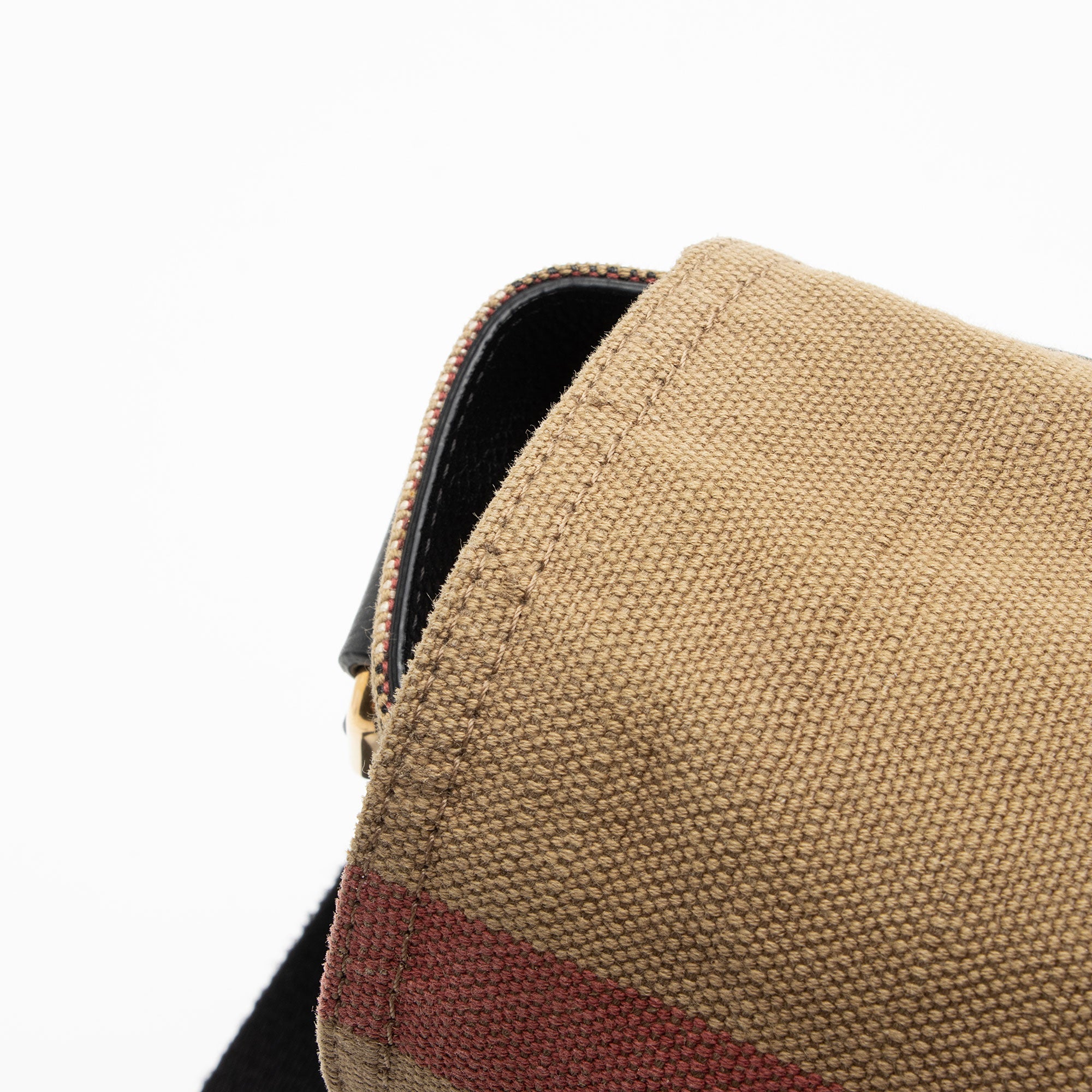 Burberry Mega Check Baildon Messenger Bag (SHF-VuxVRv)