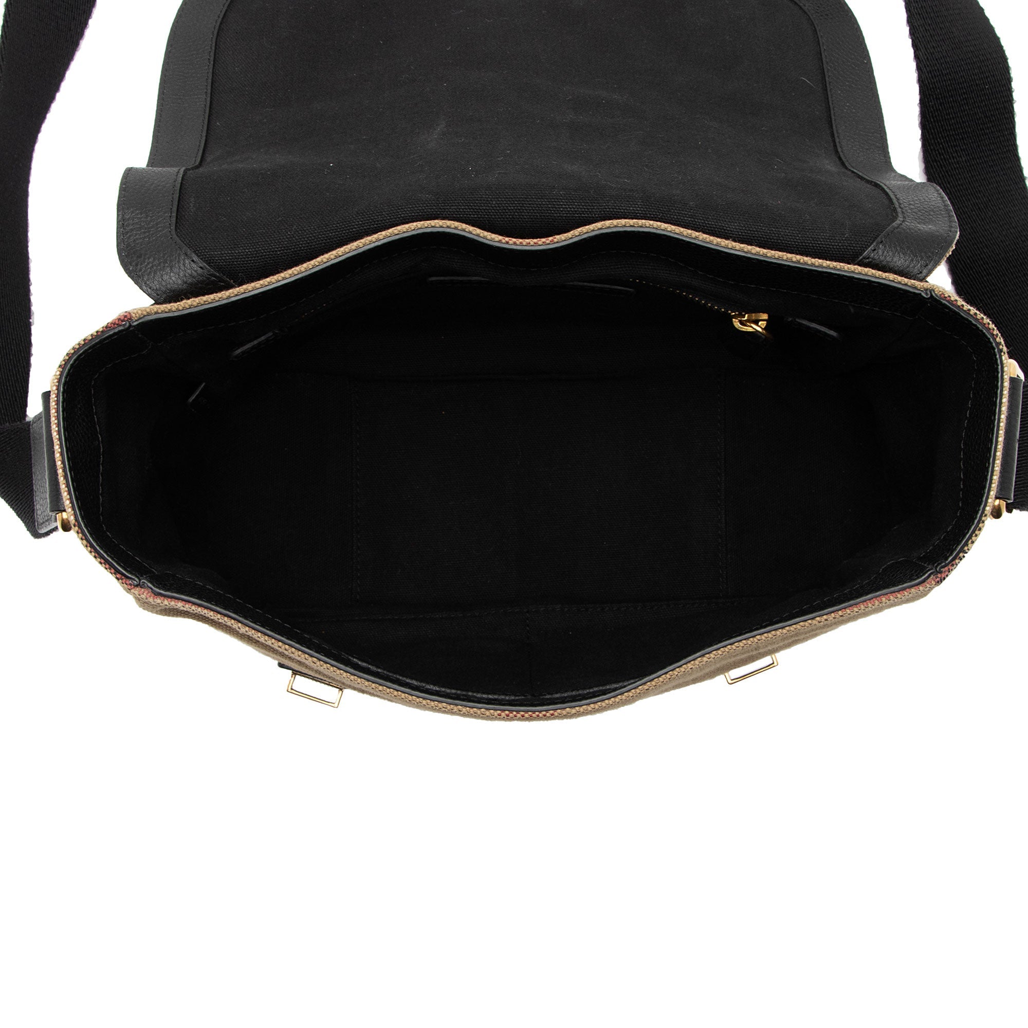 Burberry Mega Check Baildon Messenger Bag (SHF-VuxVRv)