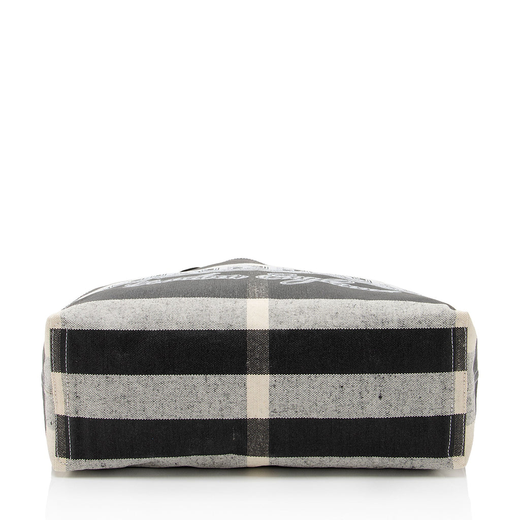 Burberry Mega Check Doodle Medium Tote