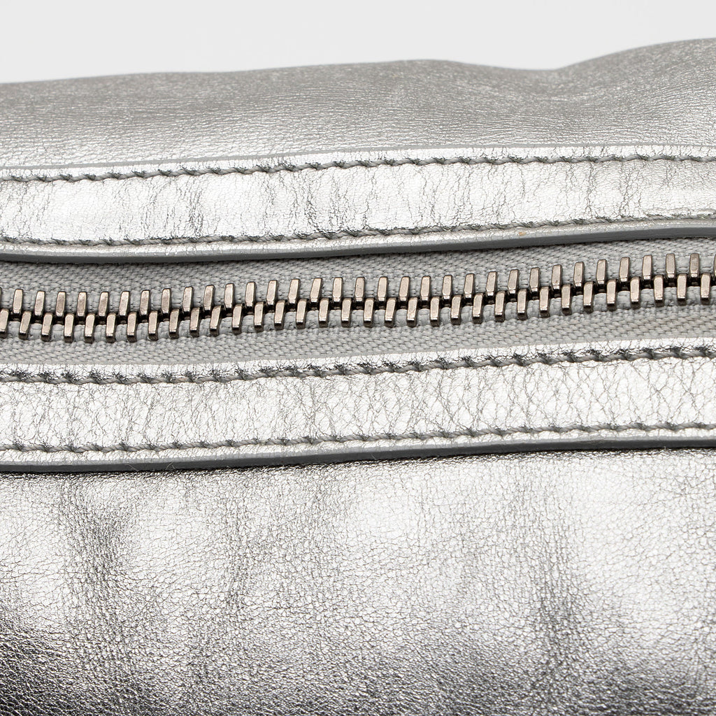 Burberry Metallic Patent Leather Winniford Satchel