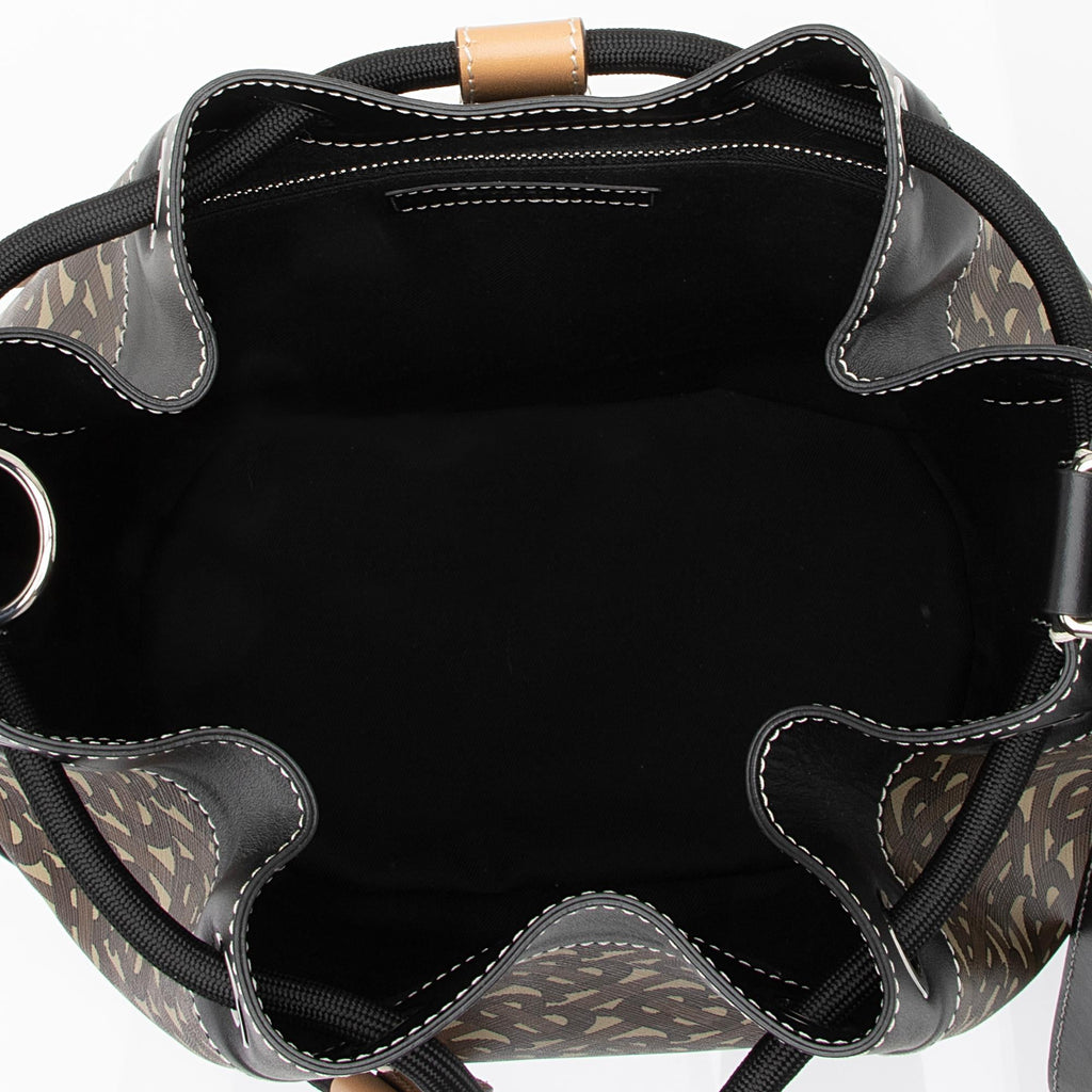Burberry E-Canvas TB Monogram Bridle Chesterton Bucket Bag (SHF-23254)