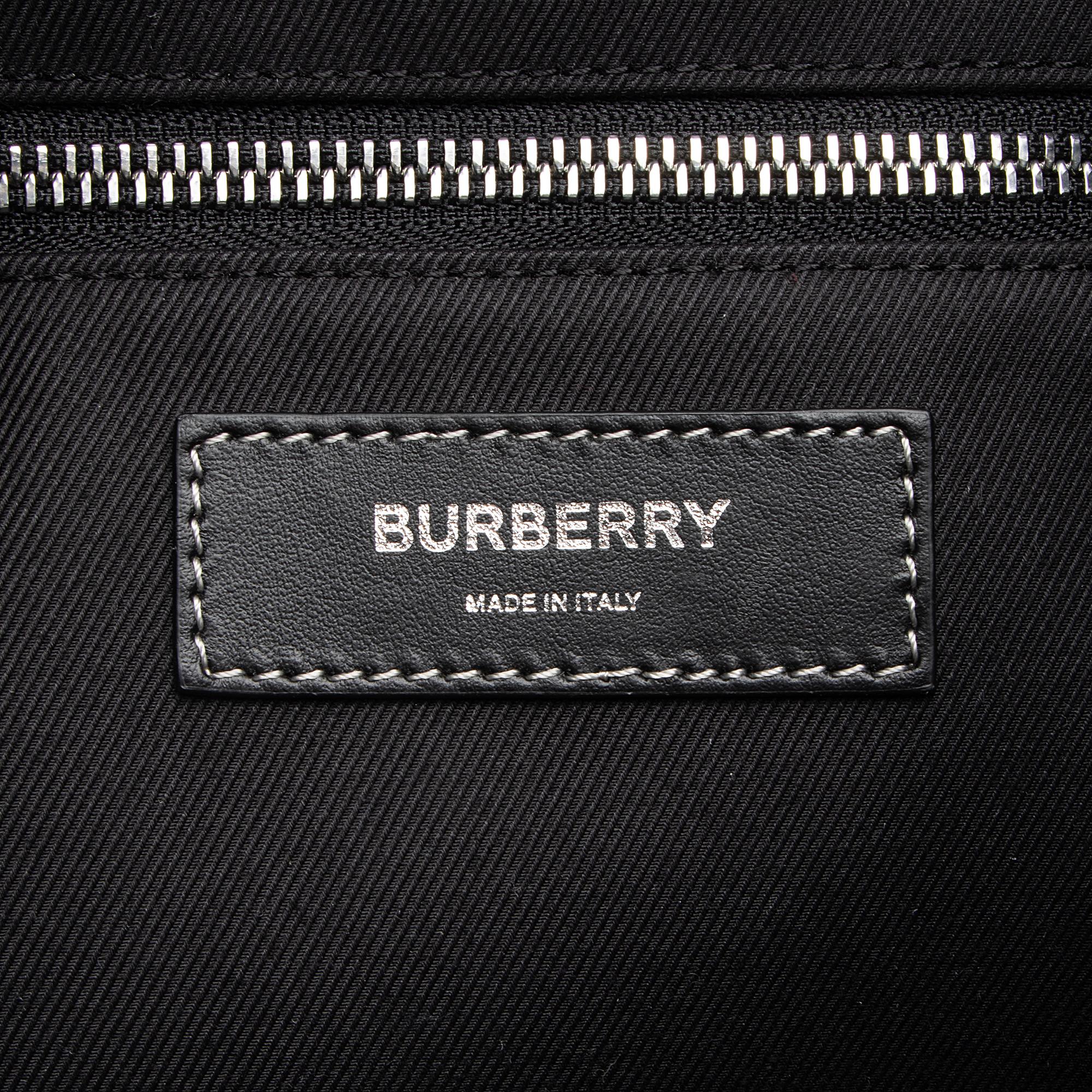 Burberry E-Canvas TB Monogram Bridle Chesterton Bucket Bag (SHF-23254)