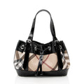 Burberry Nova Check Beaton Drawstring Shoulder Bag (SHF-18615)