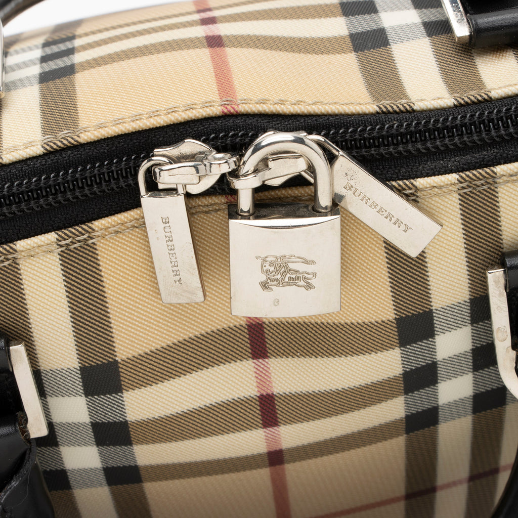 Burberry Nova Check Dome Satchel (SHF-q7Vicg)
