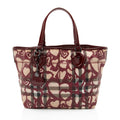 Burberry Nova Check Painted Hearts Tote