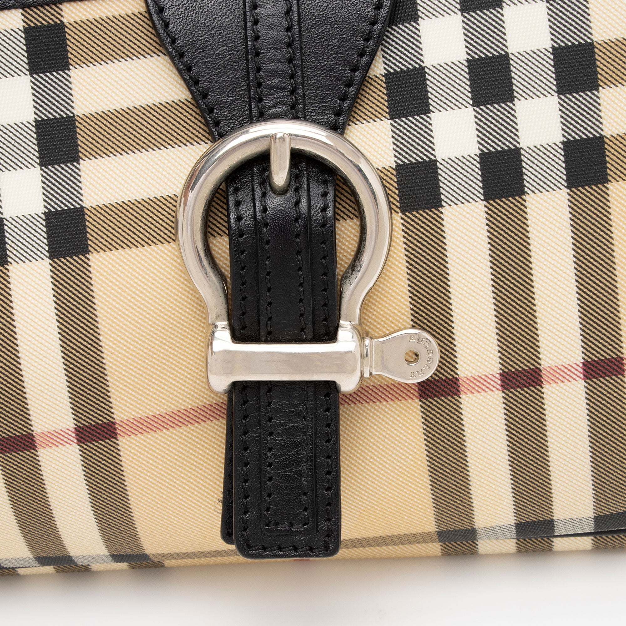 Burberry Nova Check Baguette Shoulder Bag (SHF-OeZL9i)