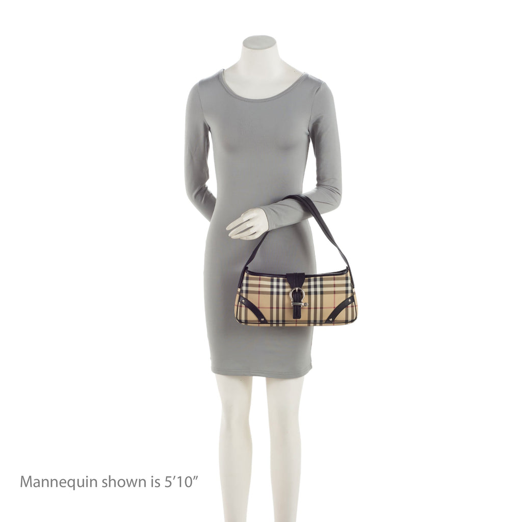 Burberry Nova Check Baguette Shoulder Bag (SHF-OeZL9i)
