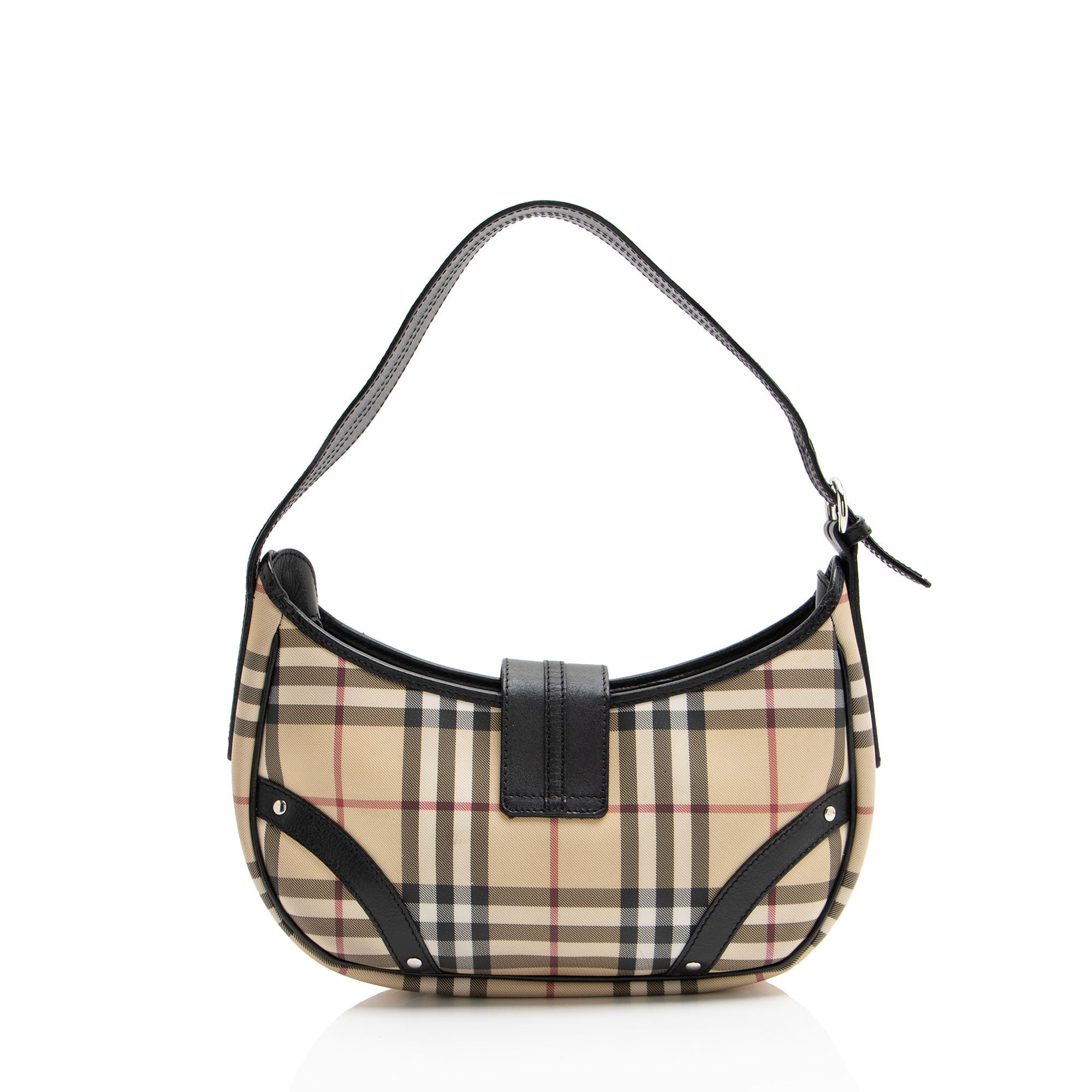 Burberry Nova Check Small Buckle Hobo