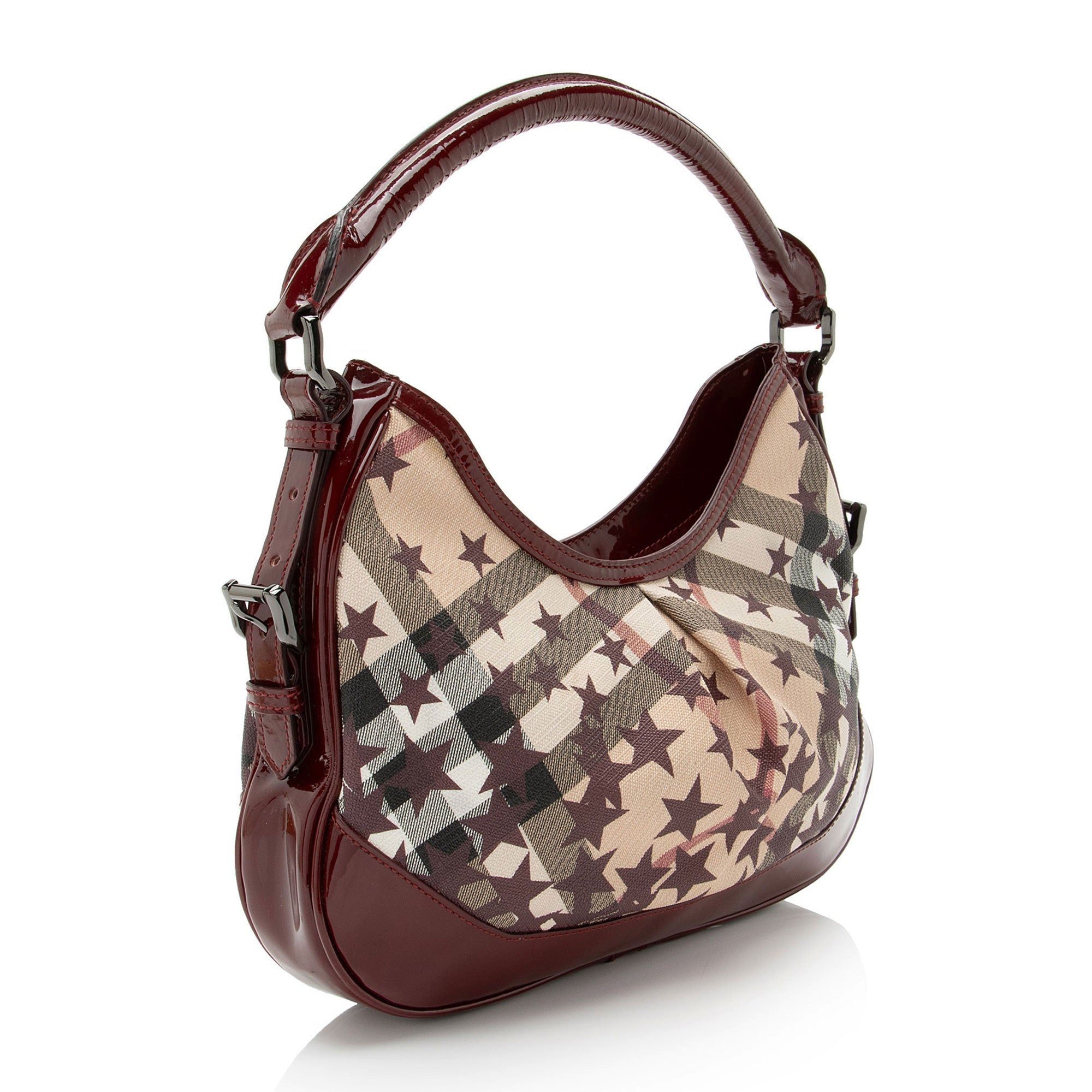 Burberry Nova Check Stars Hernville Small Hobo