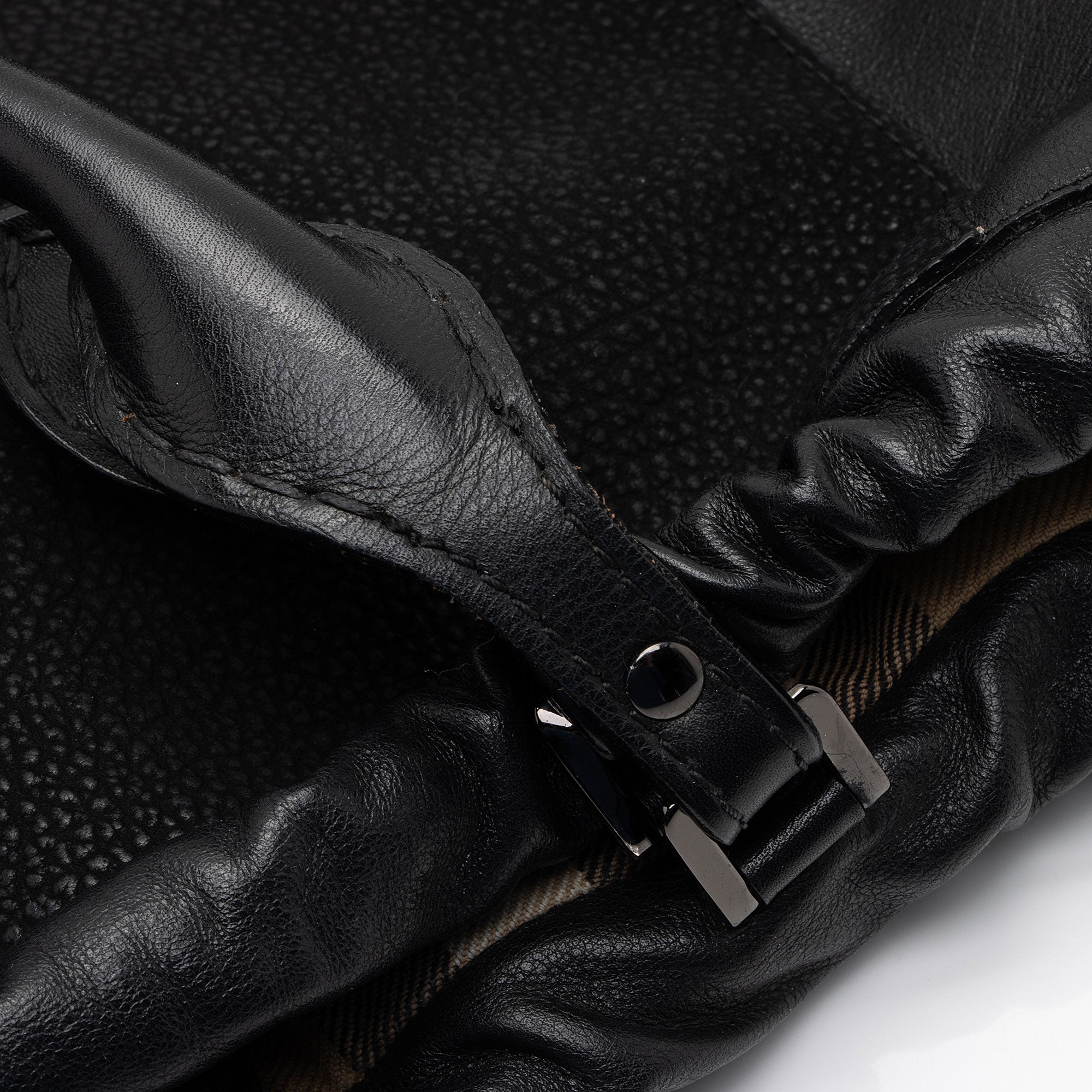Burberry Nubuck Leather Big Crush Tote (SHF-15KWqp)