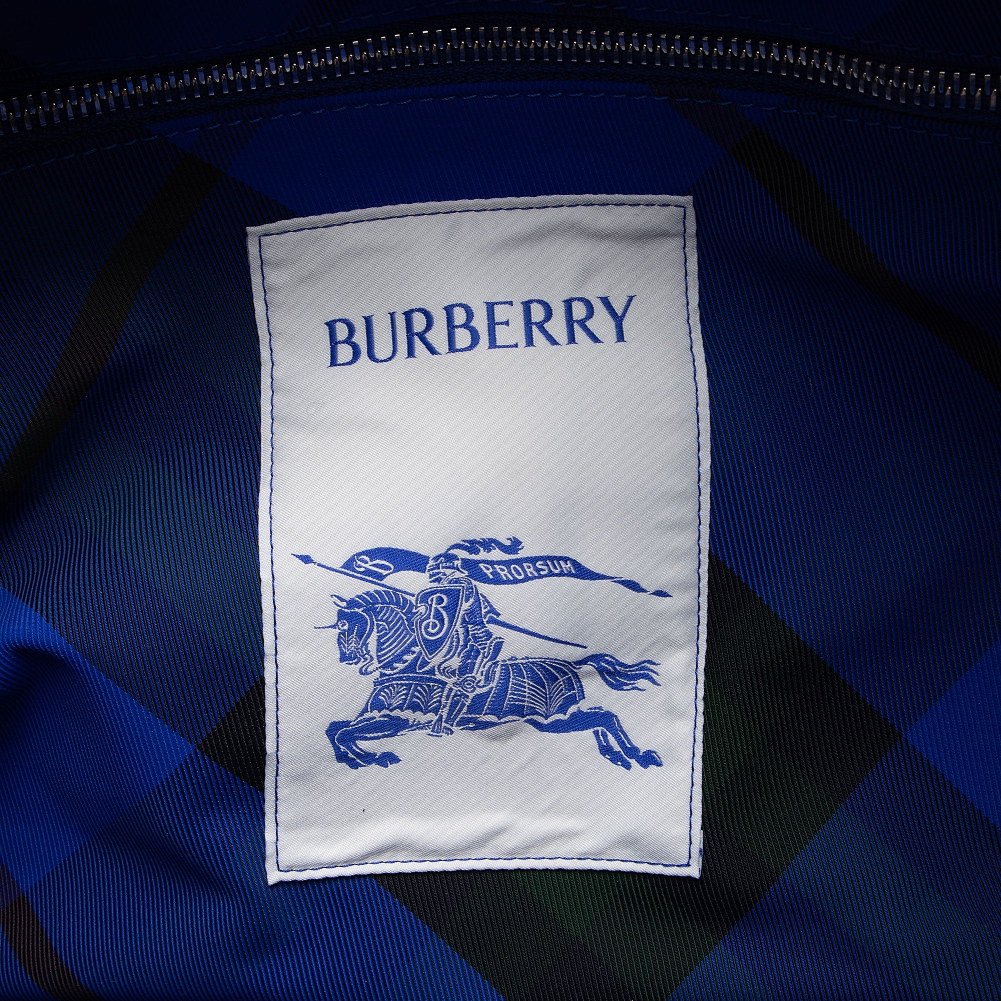 Burberry Nylon Shield Check Duffle