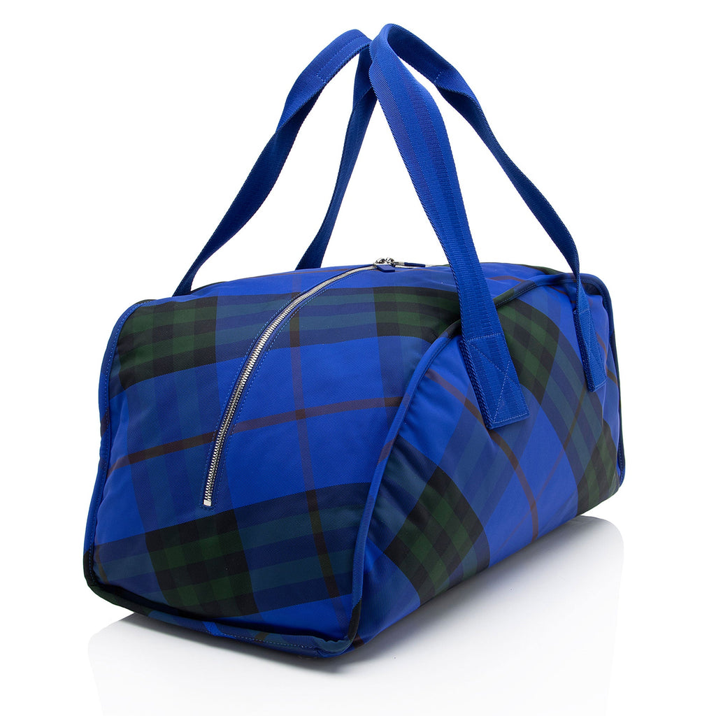 Burberry Nylon Shield Check Duffle
