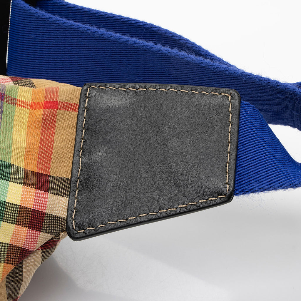 Burberry Nylon Vintage Check Rainbow Medium Belt Bag (SHF-mdTdyP)