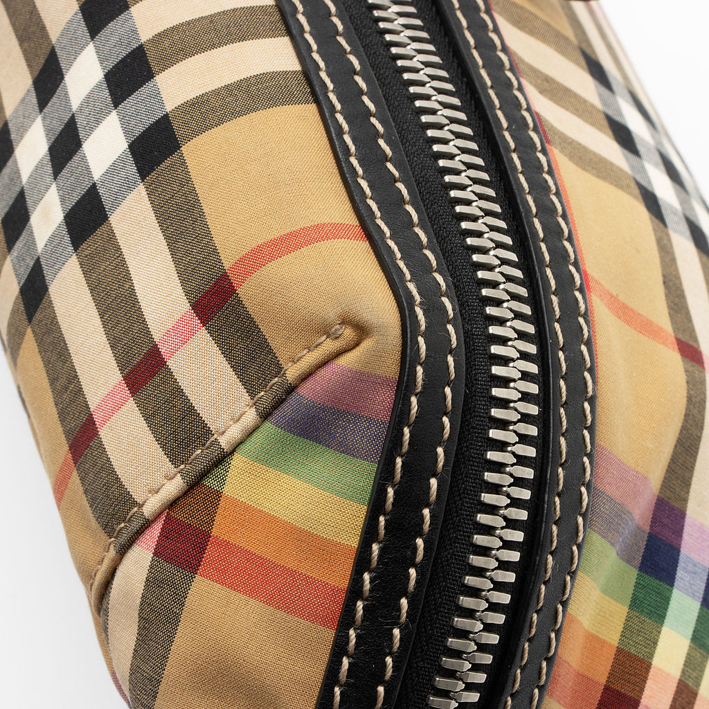 Burberry Nylon Vintage Check Rainbow Medium Belt Bag (SHF-mdTdyP)