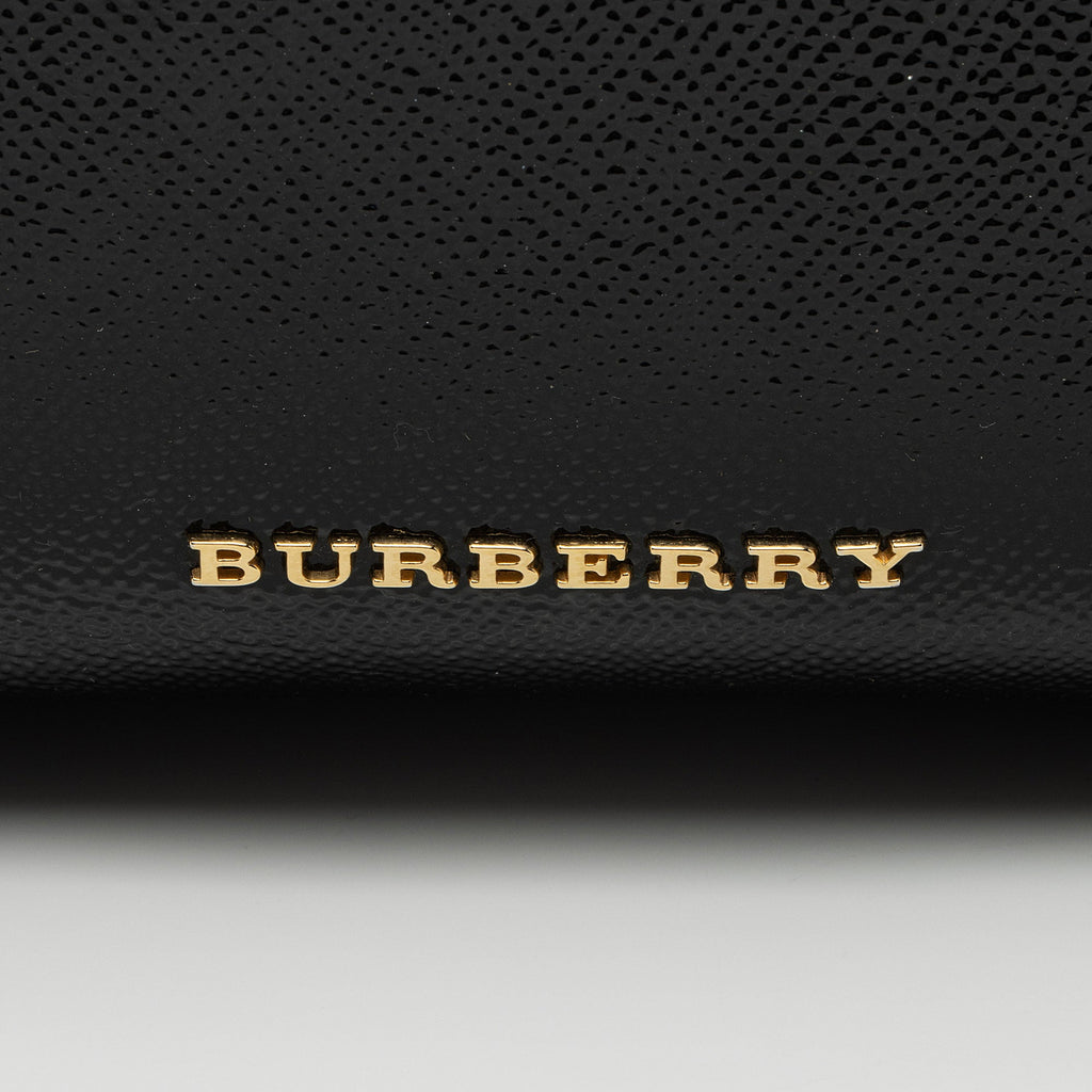 Burberry Patent Leather Dinton Medium Tote (SHF-zVzEIJ)