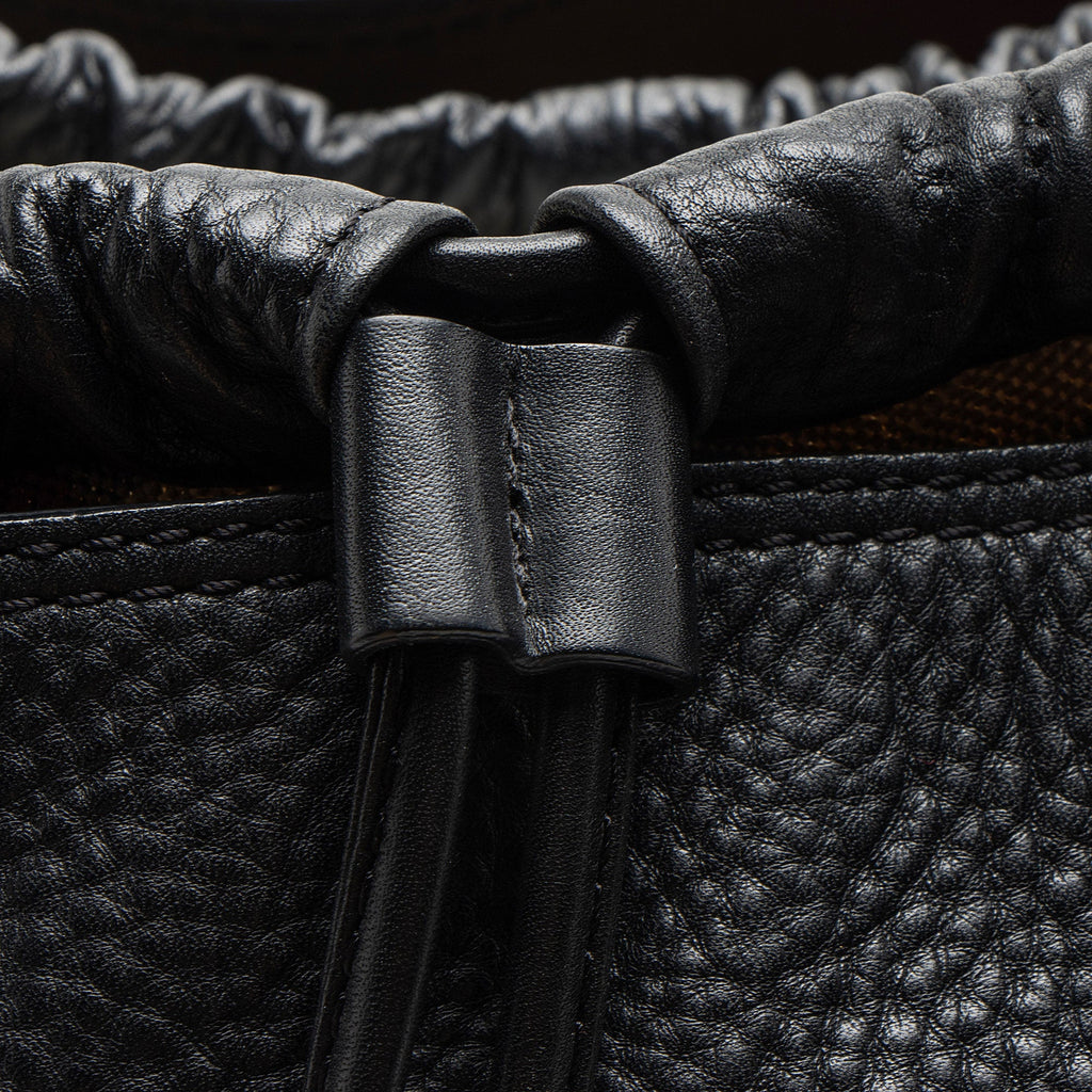Burberry Pebbled Leather House Check Ashby Medium Hobo