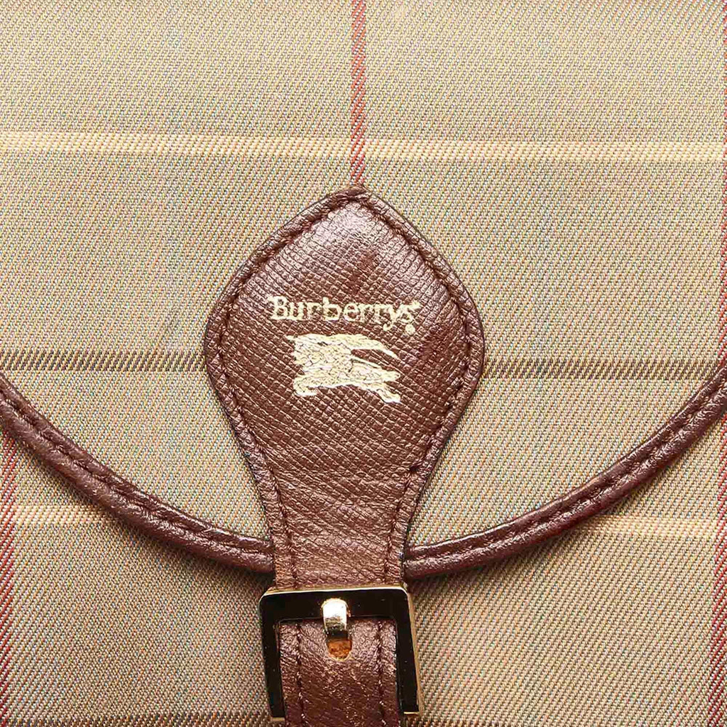 Burberry Plaid Canvas Crossbody Bag (SHG-22369)