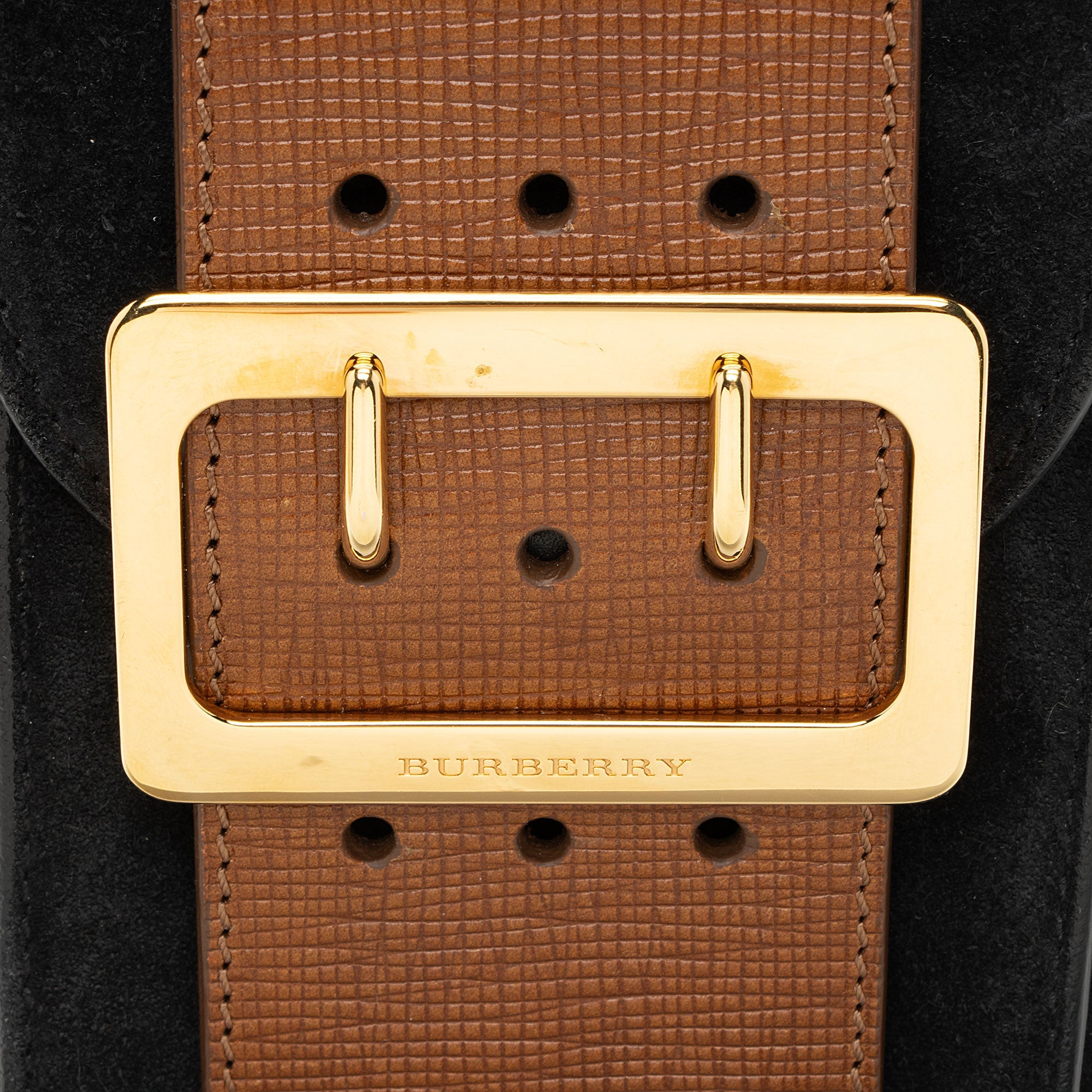 Burberry Prorsum Suede Leather Buckle Belt Bag