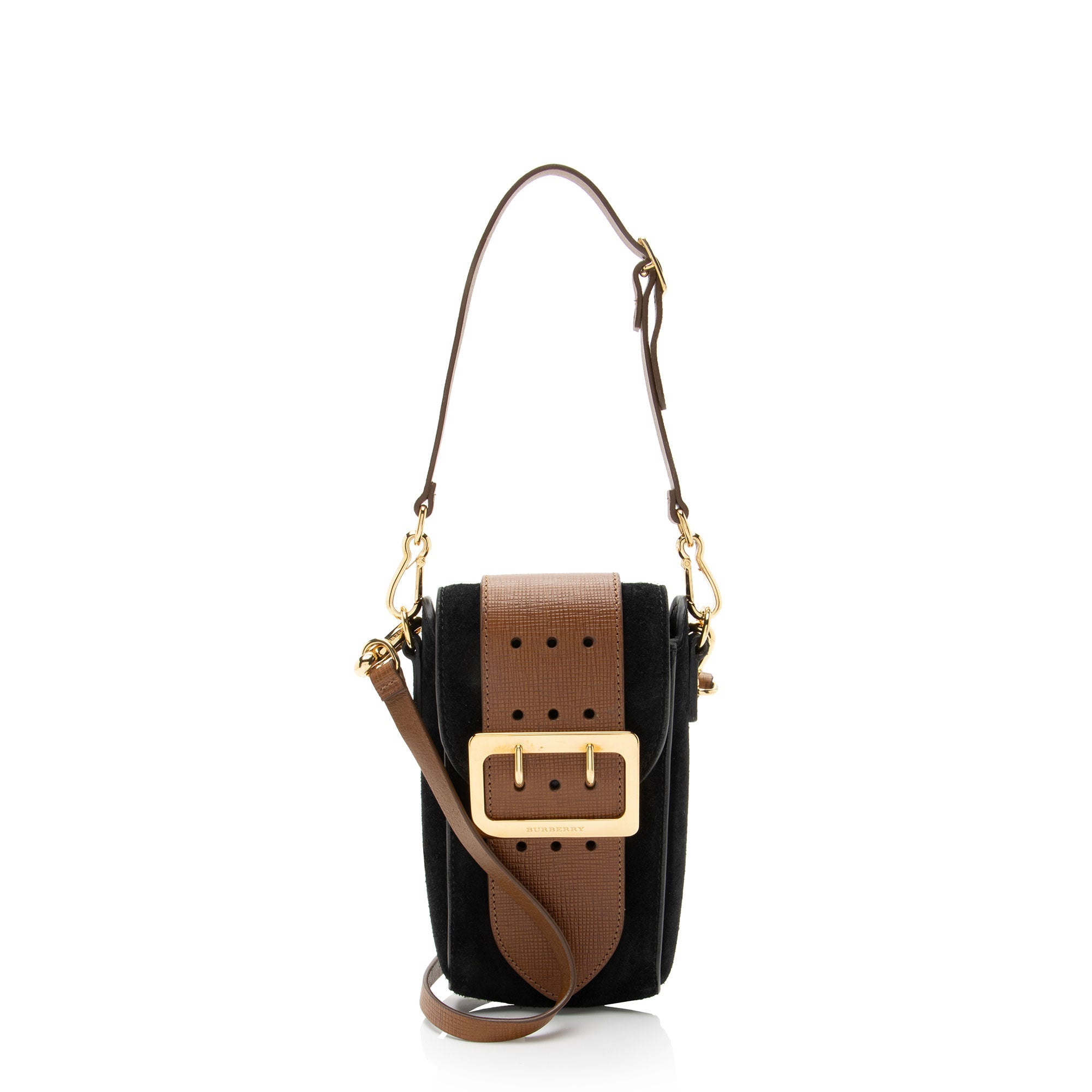 Burberry Prorsum Suede Leather Buckle Belt Bag