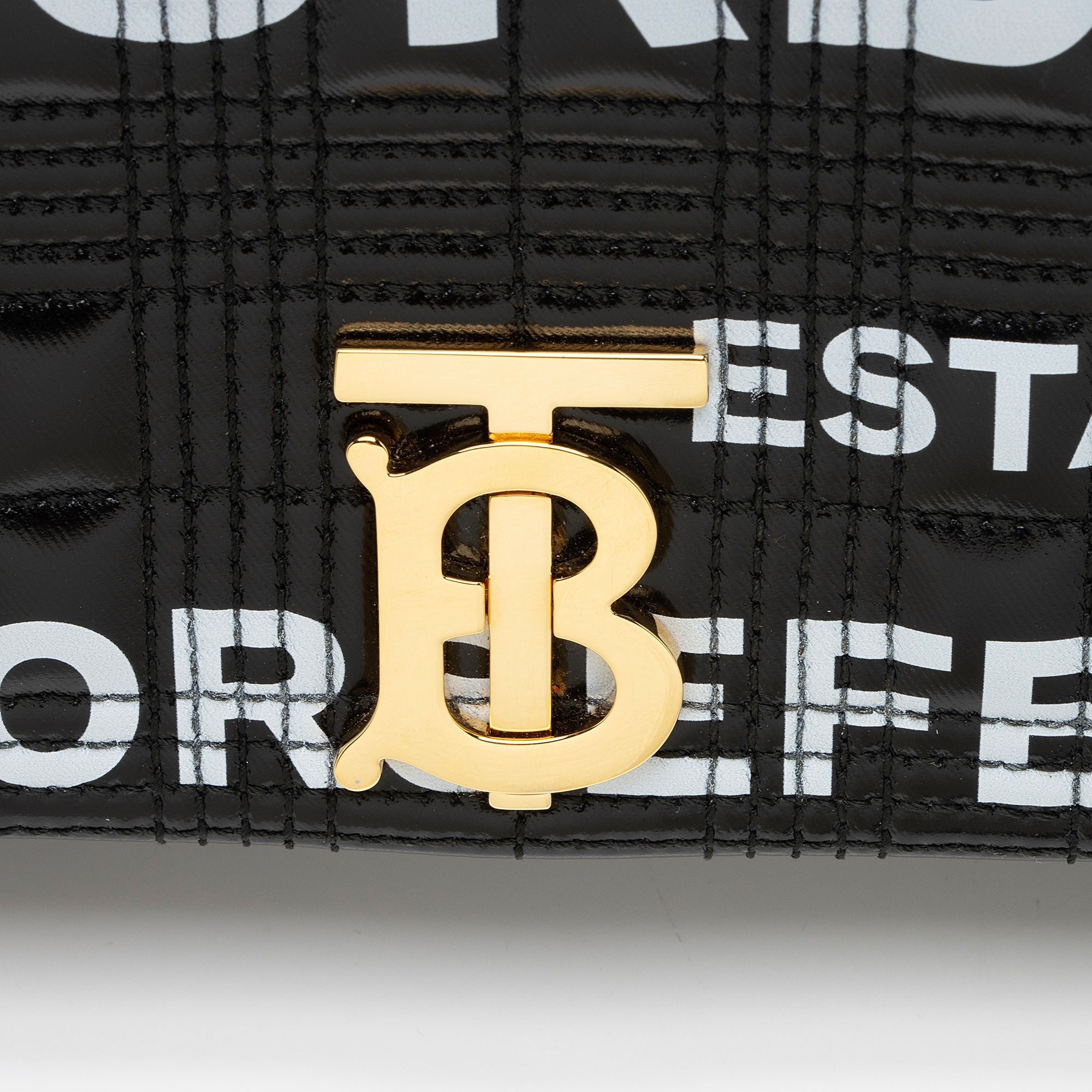 Burberry Quilted Lambskin TB Lola Chain Small Crossbody (SHF-9X7fKN)