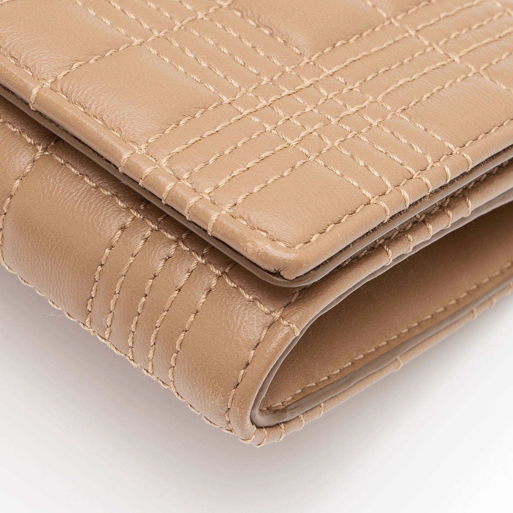 Burberry Quilted Lambskin TB Lola Continental Wallet (SHF-OkZsZO)