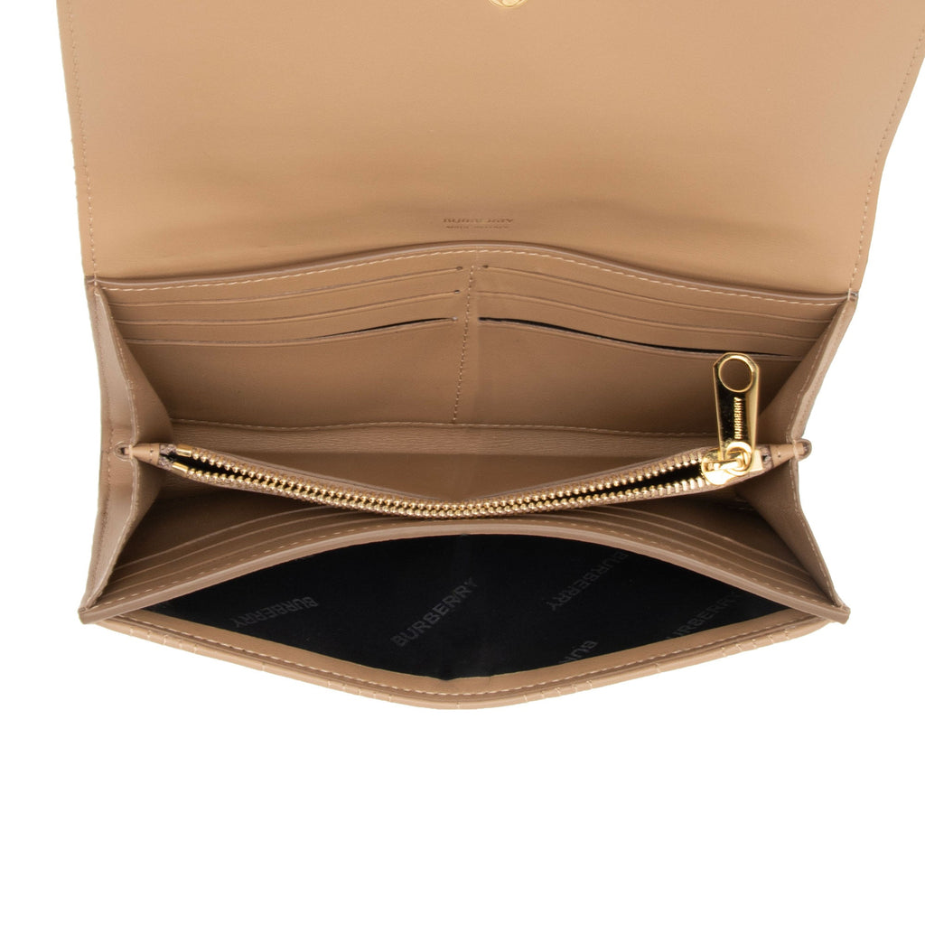 Burberry Quilted Lambskin TB Lola Continental Wallet (SHF-OkZsZO)