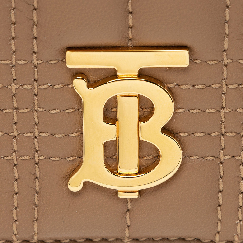 Burberry Quilted Lambskin TB Lola Continental Wallet