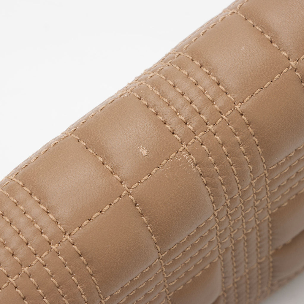 Burberry Quilted Lambskin TB Lola Continental Wallet