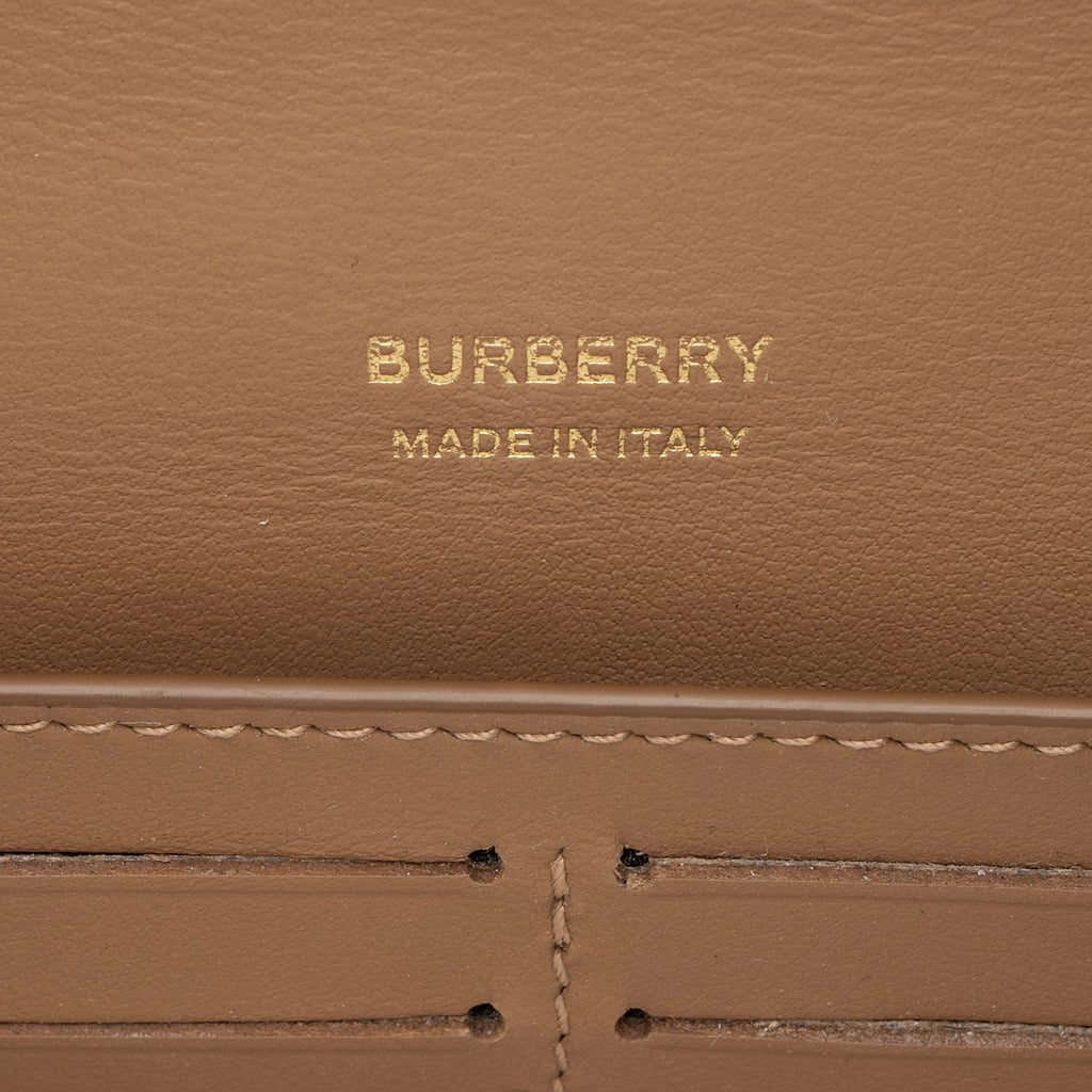Burberry Quilted Lambskin TB Lola Continental Wallet
