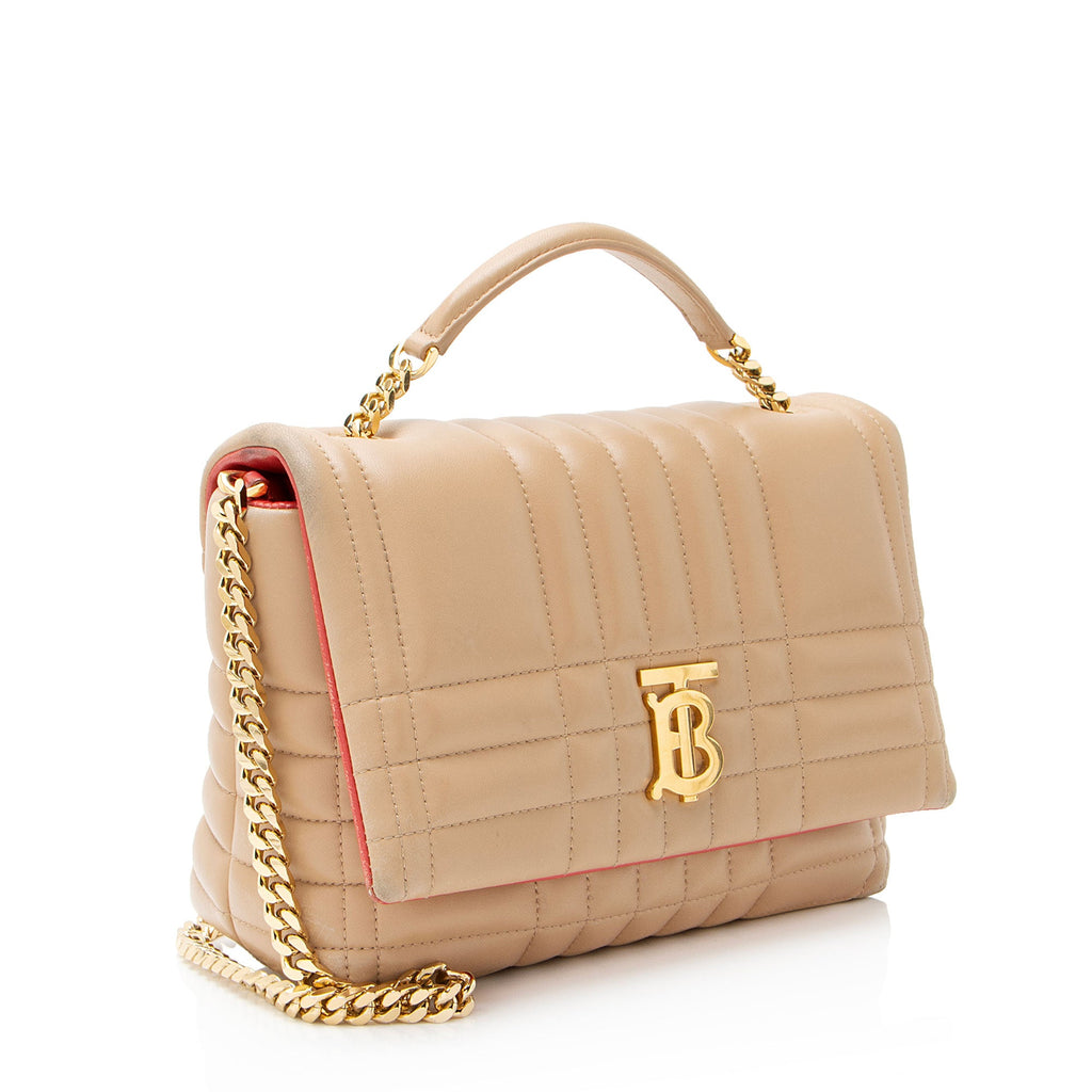 Burberry Quilted Lambskin TB Lola Small Top Handle