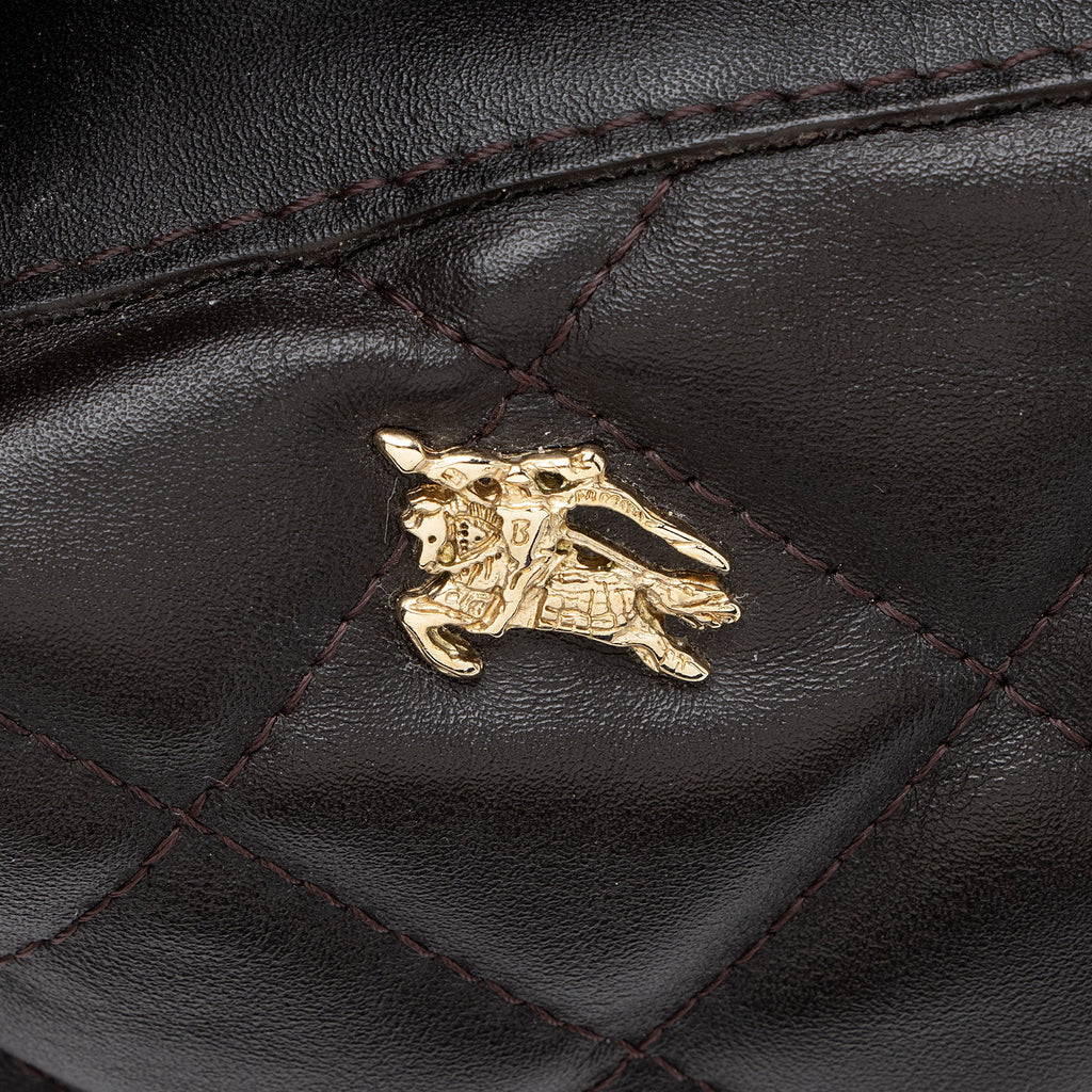 Burberry Quilted Leather Beaton Satchel